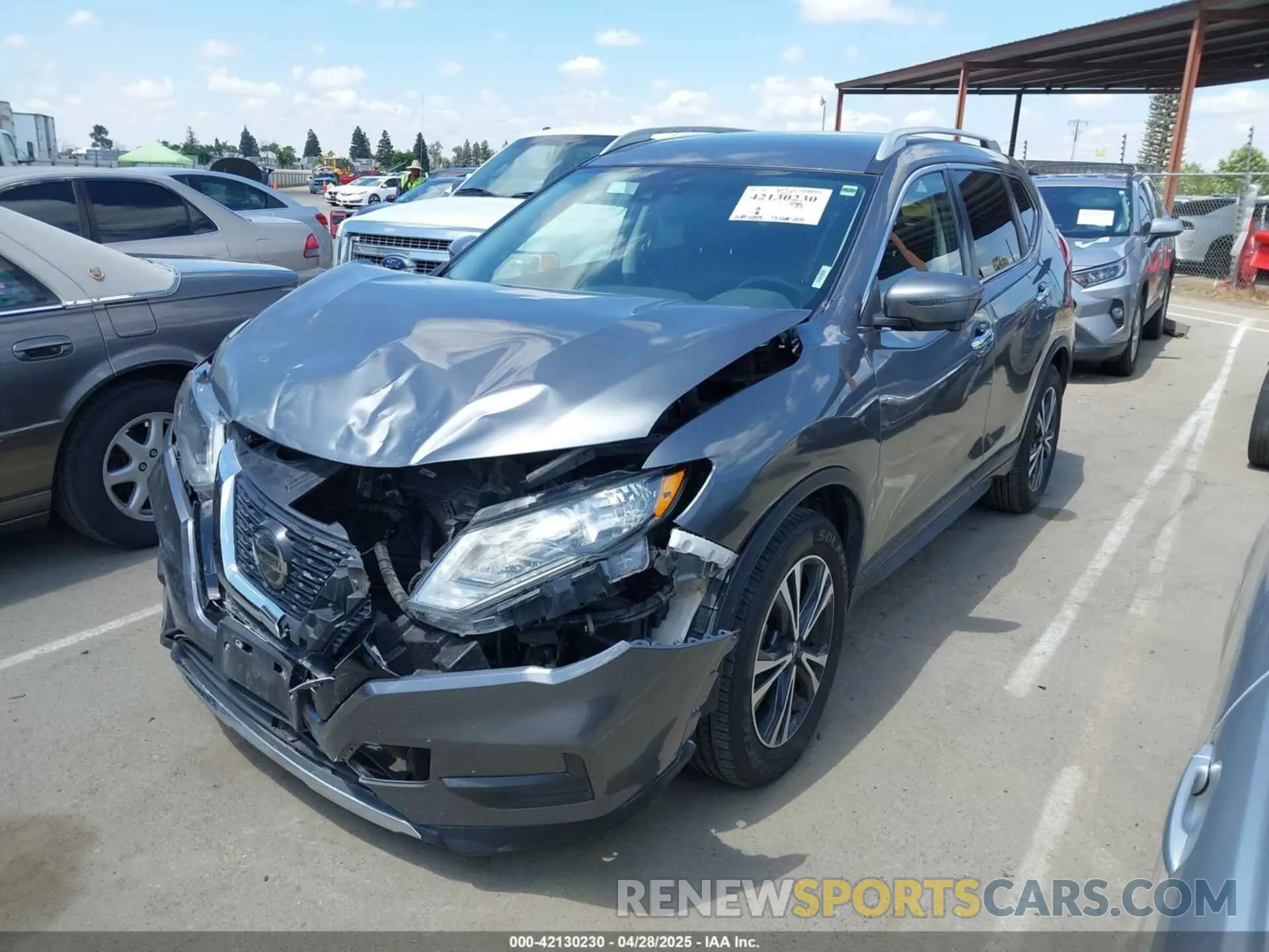 2 fotografías del automóvil dañado 5N1AT2MT7LC723290 NISSAN ROGUE 2020