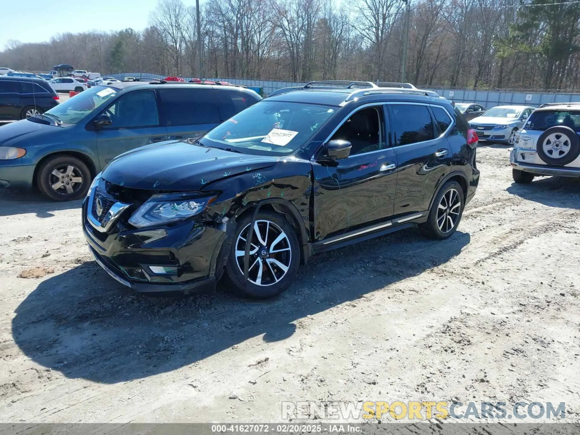 2 fotografías del automóvil dañado 5N1AT2MTXLC745669 NISSAN ROGUE 2020