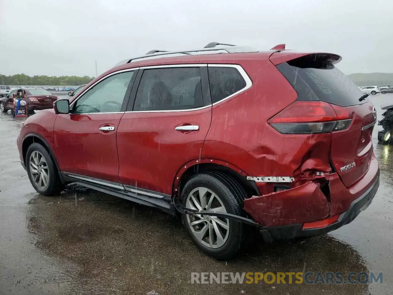 2 fotografías del automóvil dañado 5N1AT2MV2LC800763 NISSAN ROGUE 2020