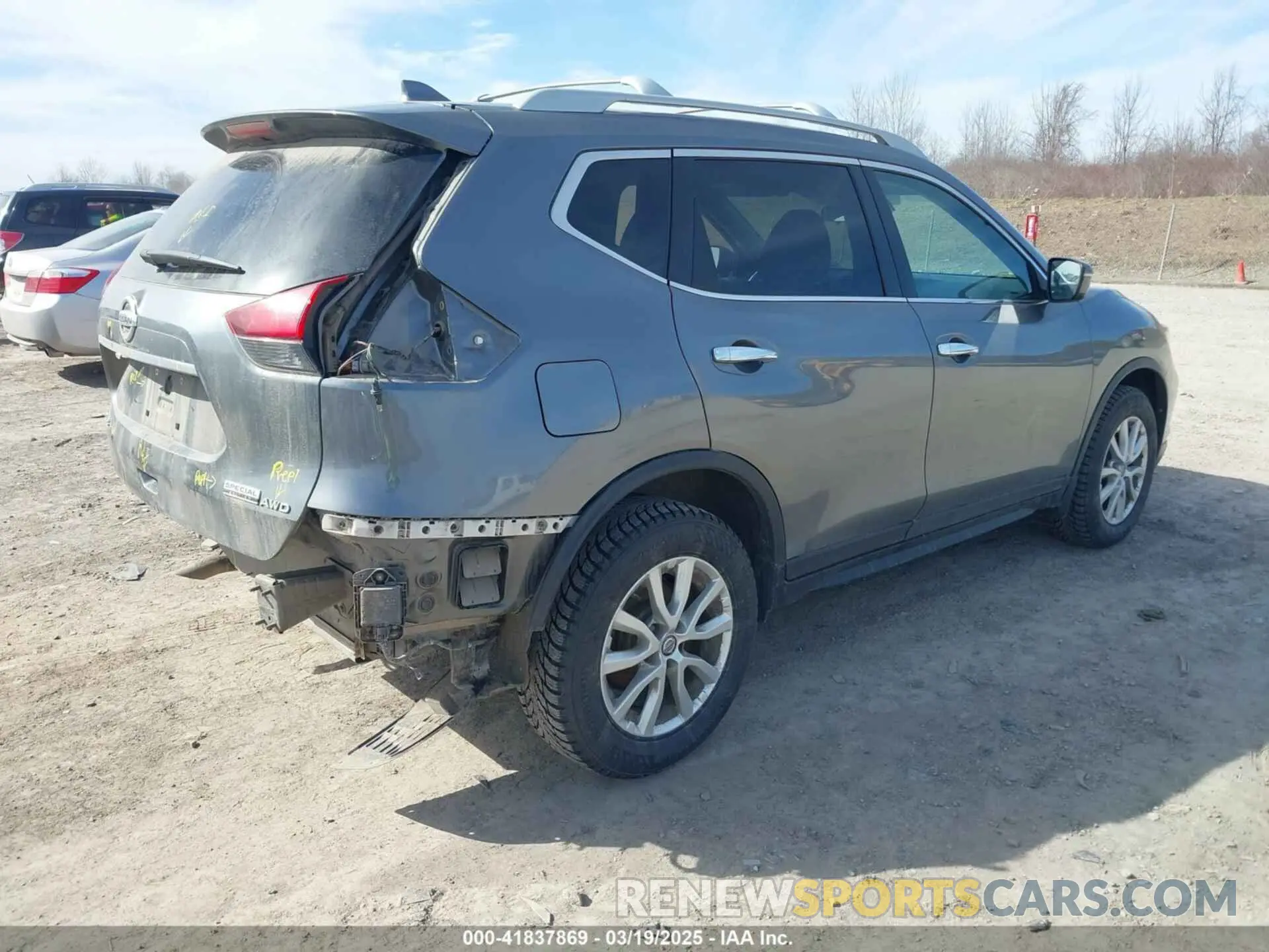 4 fotografías del automóvil dañado 5N1AT2MV4LC736161 NISSAN ROGUE 2020