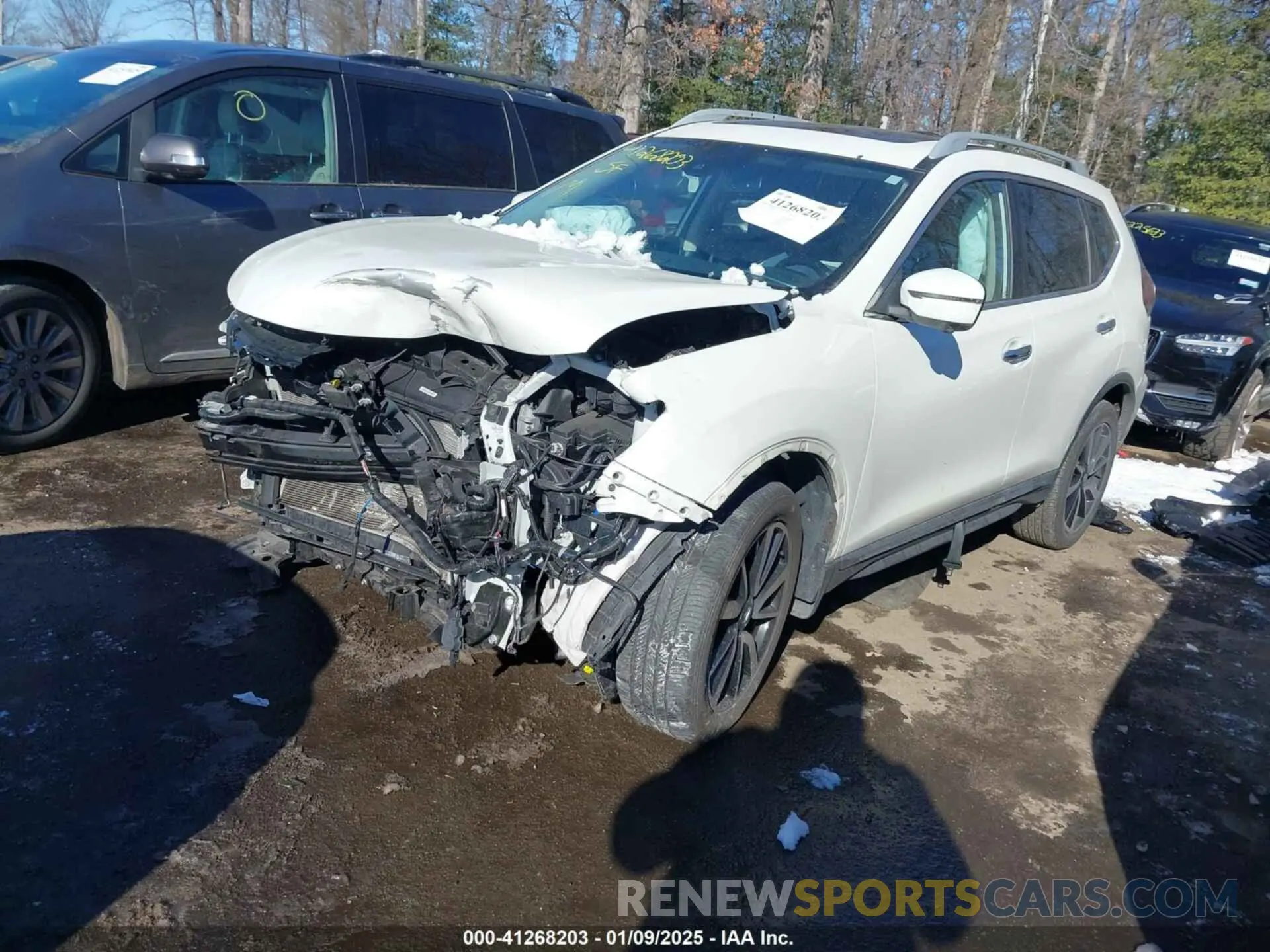2 fotografías del automóvil dañado 5N1AT2MV5LC780735 NISSAN ROGUE 2020