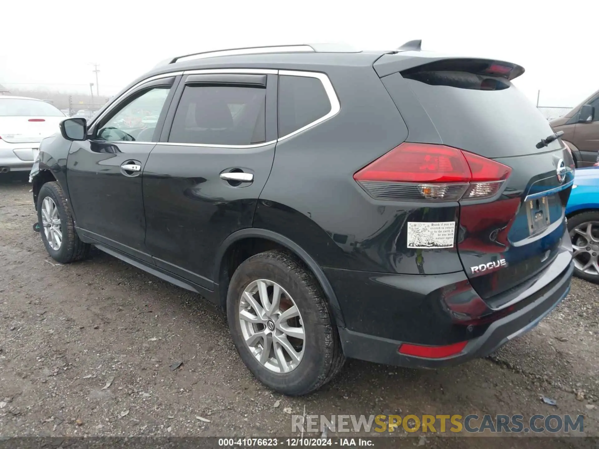 3 fotografías del automóvil dañado 5N1AT2MV7LC781417 NISSAN ROGUE 2020