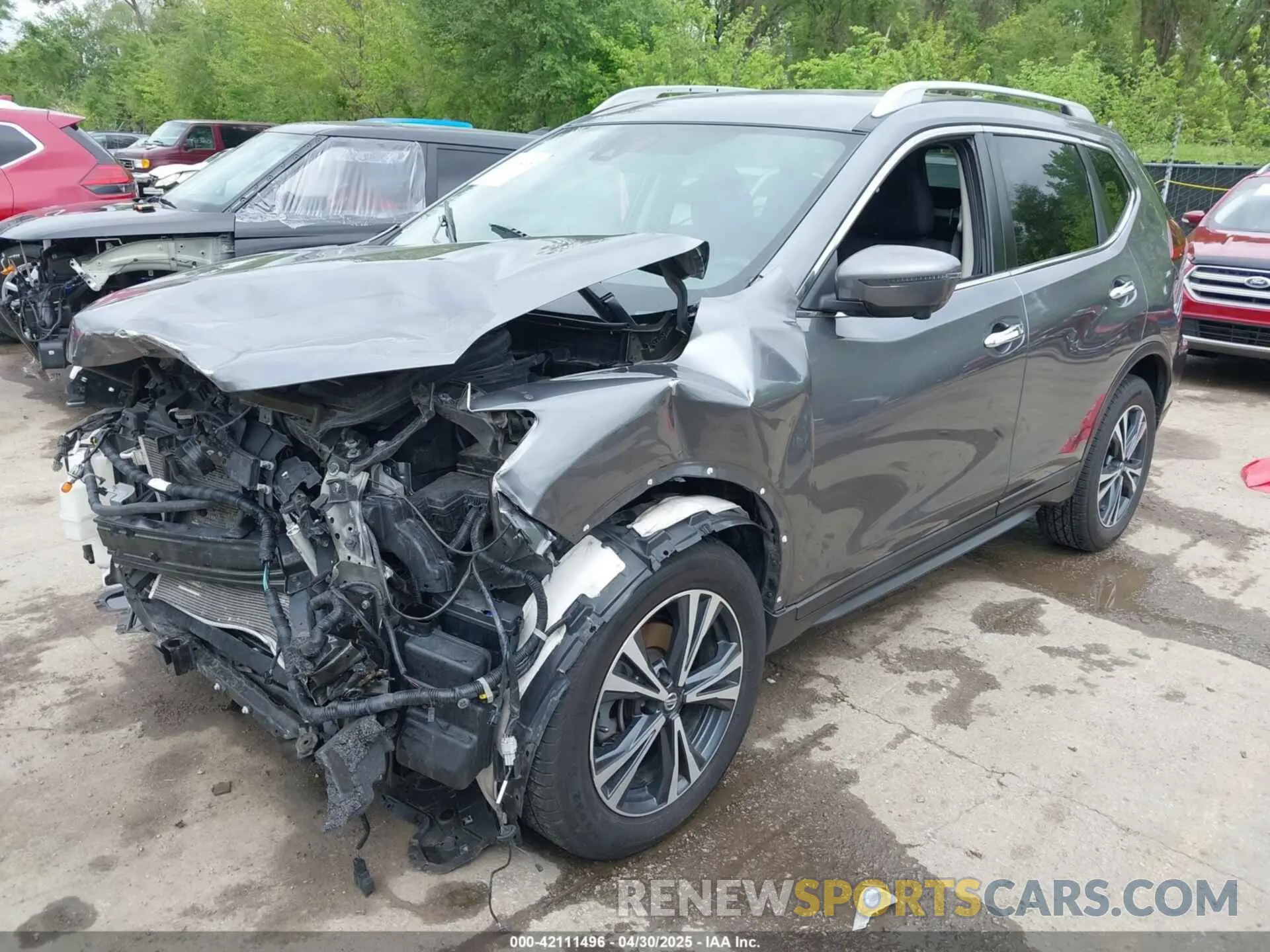 2 fotografías del automóvil dañado 5N1AT2MV8LC801464 NISSAN ROGUE 2020