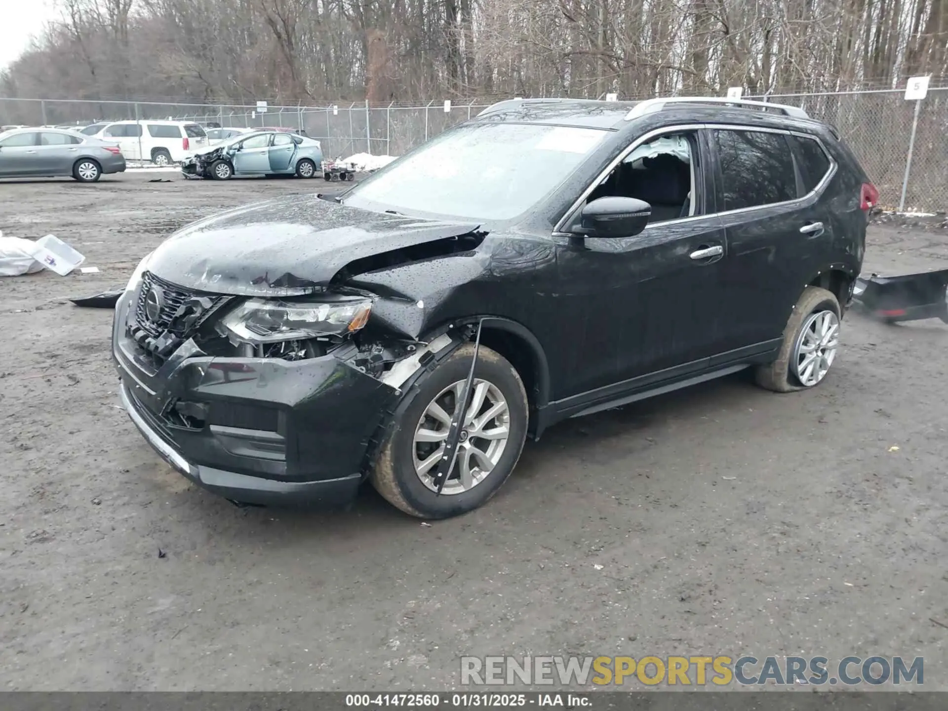 2 fotografías del automóvil dañado 5N1AT2MVXLC733880 NISSAN ROGUE 2020