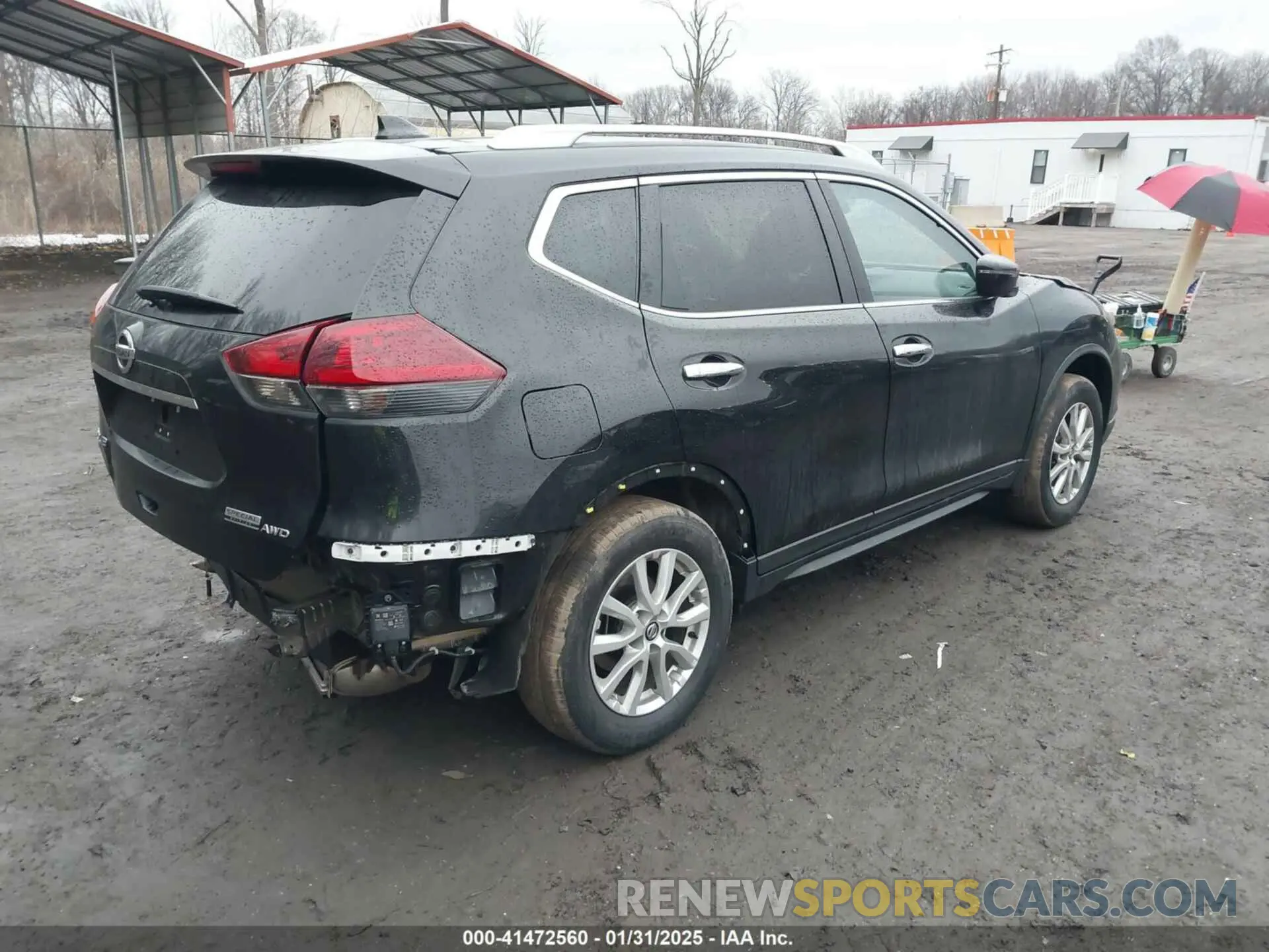 4 fotografías del automóvil dañado 5N1AT2MVXLC733880 NISSAN ROGUE 2020