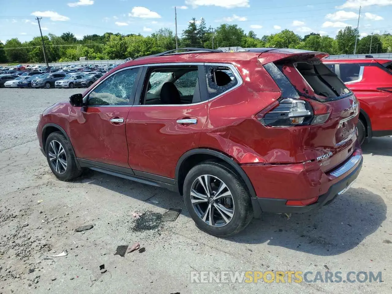 2 fotografías del automóvil dañado 5N1AT2MVXLC779015 NISSAN ROGUE 2020