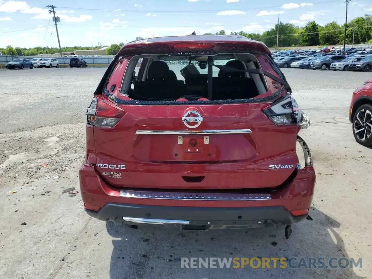 6 fotografías del automóvil dañado 5N1AT2MVXLC779015 NISSAN ROGUE 2020