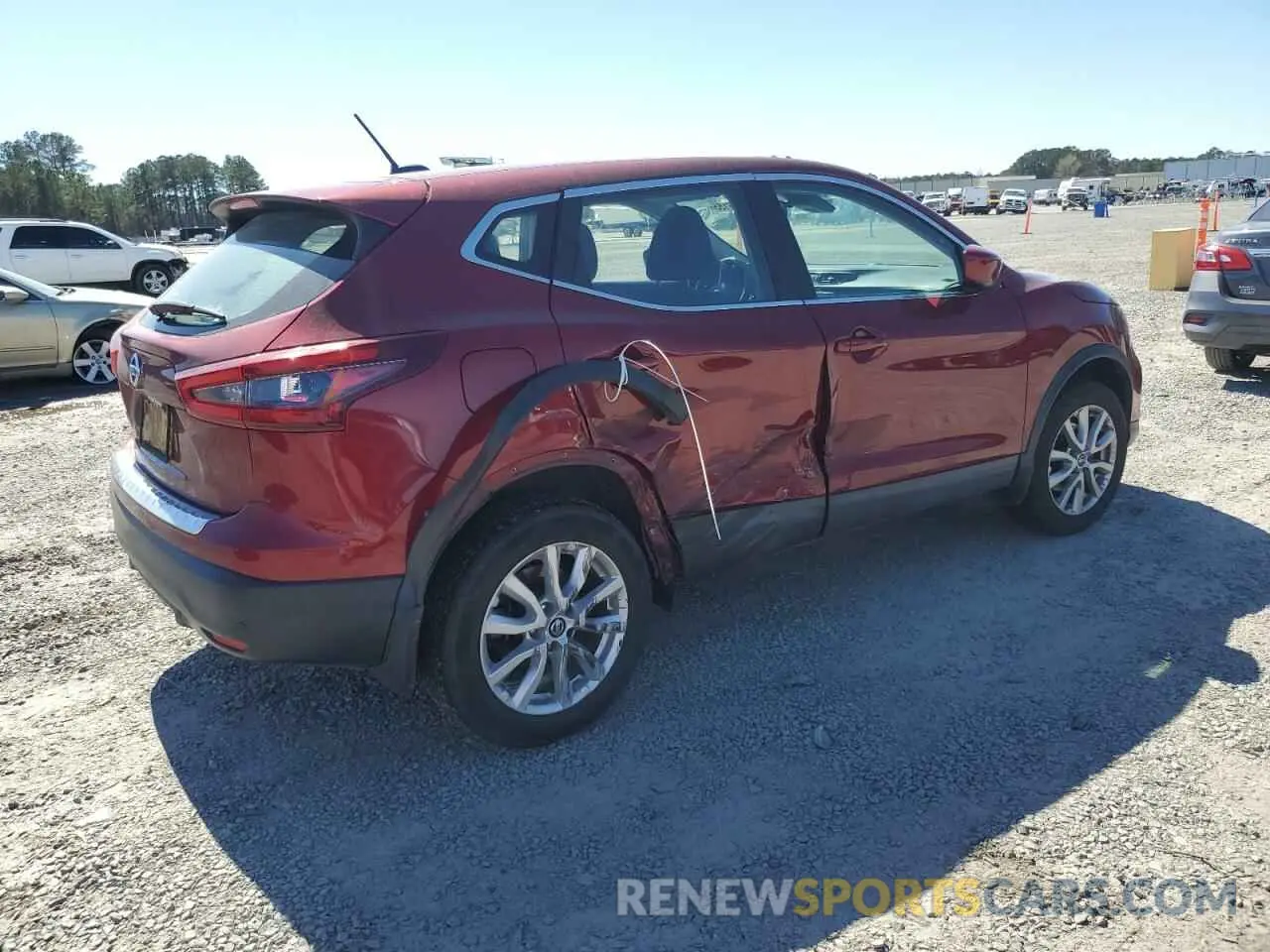 3 fotografías del automóvil dañado JN1BJ1CV1LW265193 NISSAN ROGUE 2020