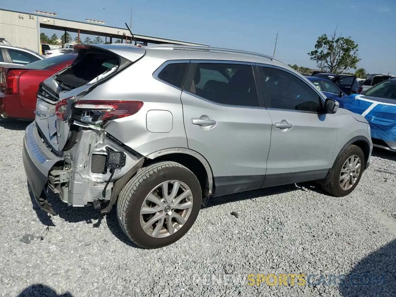 3 fotografías del automóvil dañado JN1BJ1CV5LW263513 NISSAN ROGUE 2020