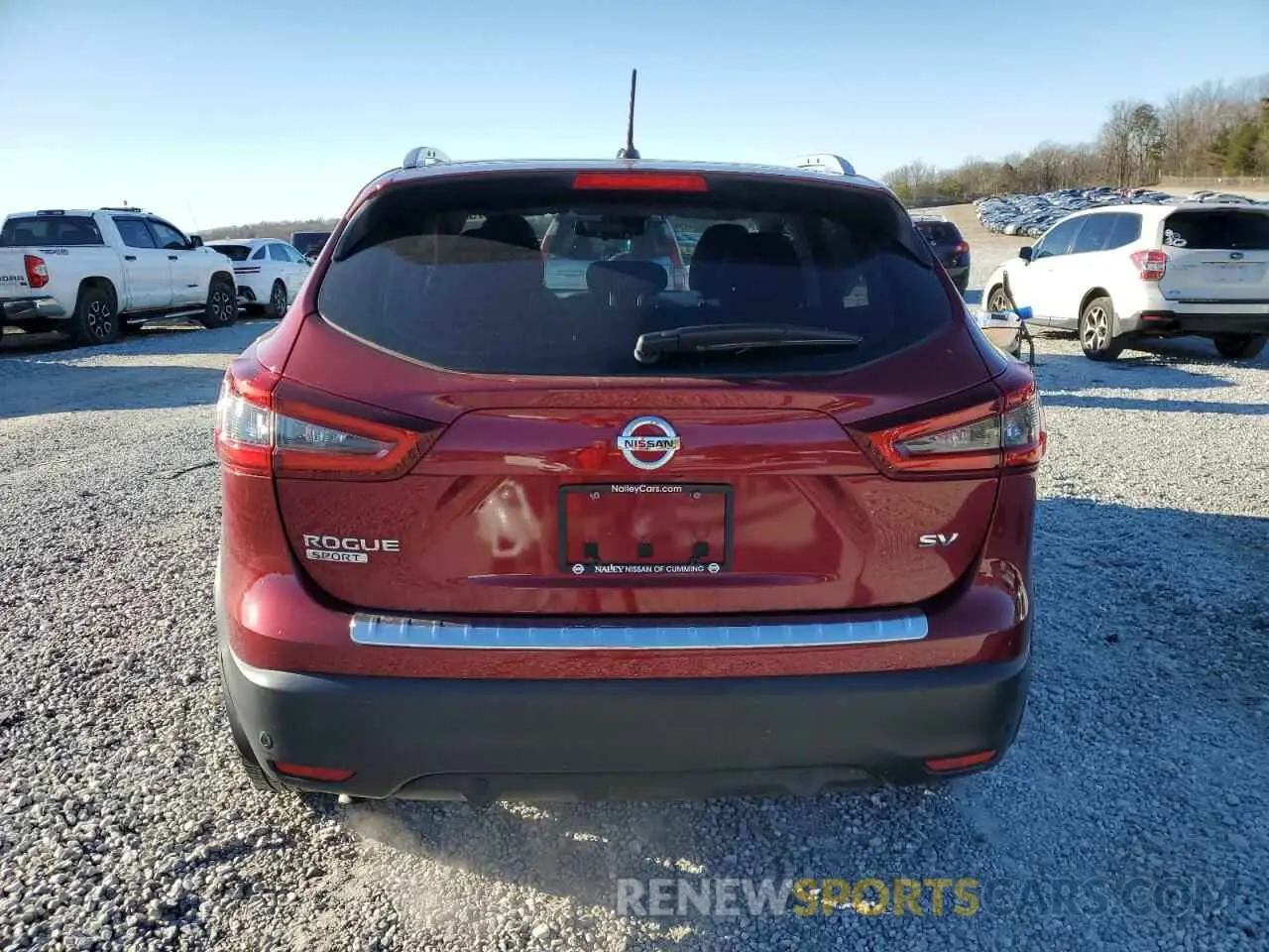 6 fotografías del automóvil dañado JN1BJ1CV7LW275792 NISSAN ROGUE 2020