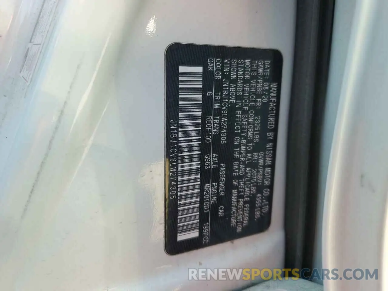 14 fotografías del automóvil dañado JN1BJ1CV9LW274305 NISSAN ROGUE 2020