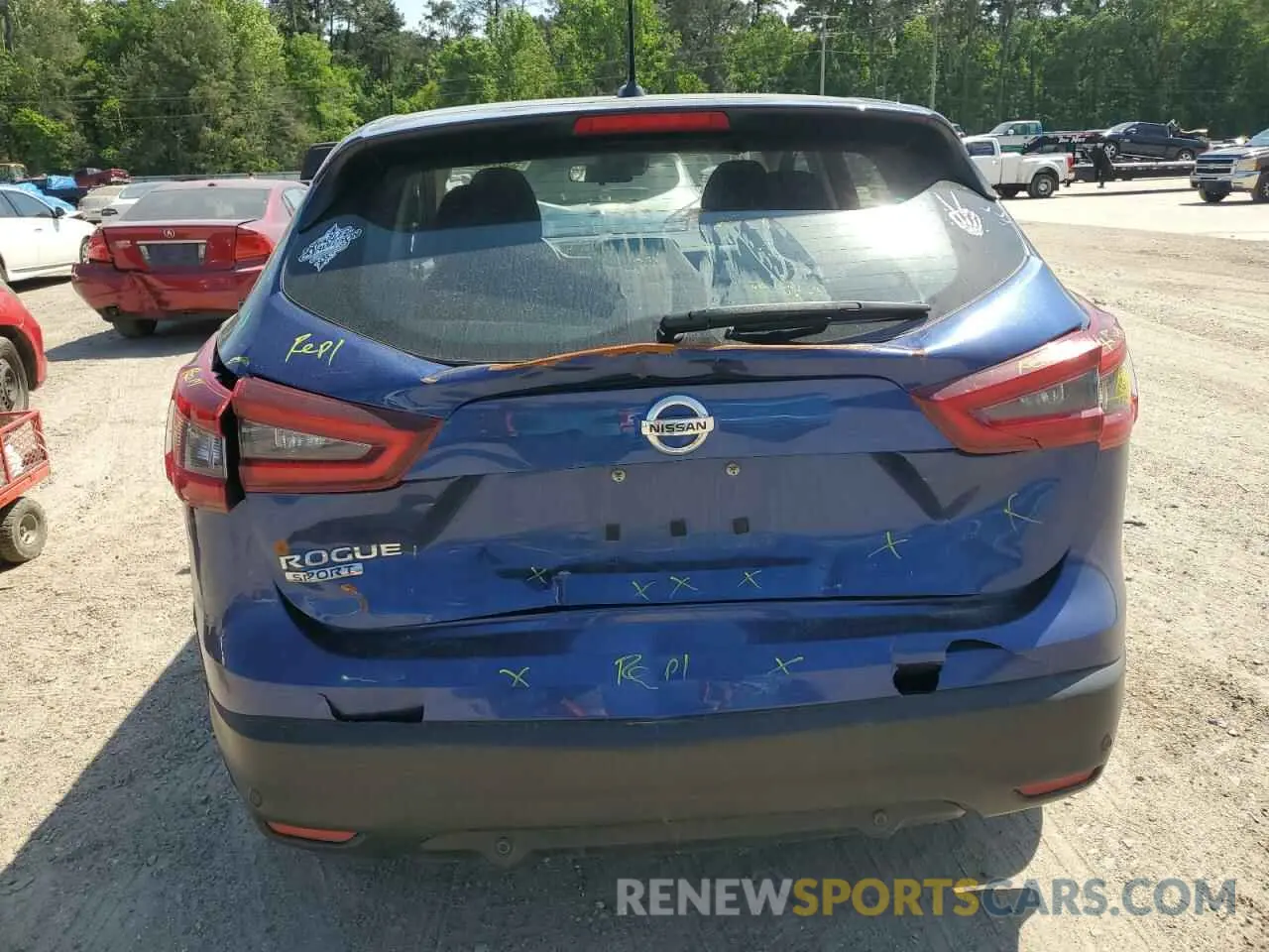 6 fotografías del automóvil dañado JN1BJ1CV9LW282890 NISSAN ROGUE 2020