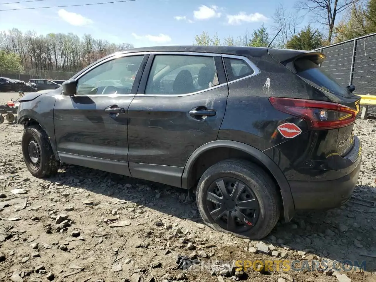 2 fotografías del automóvil dañado JN1BJ1CW7LW378977 NISSAN ROGUE 2020