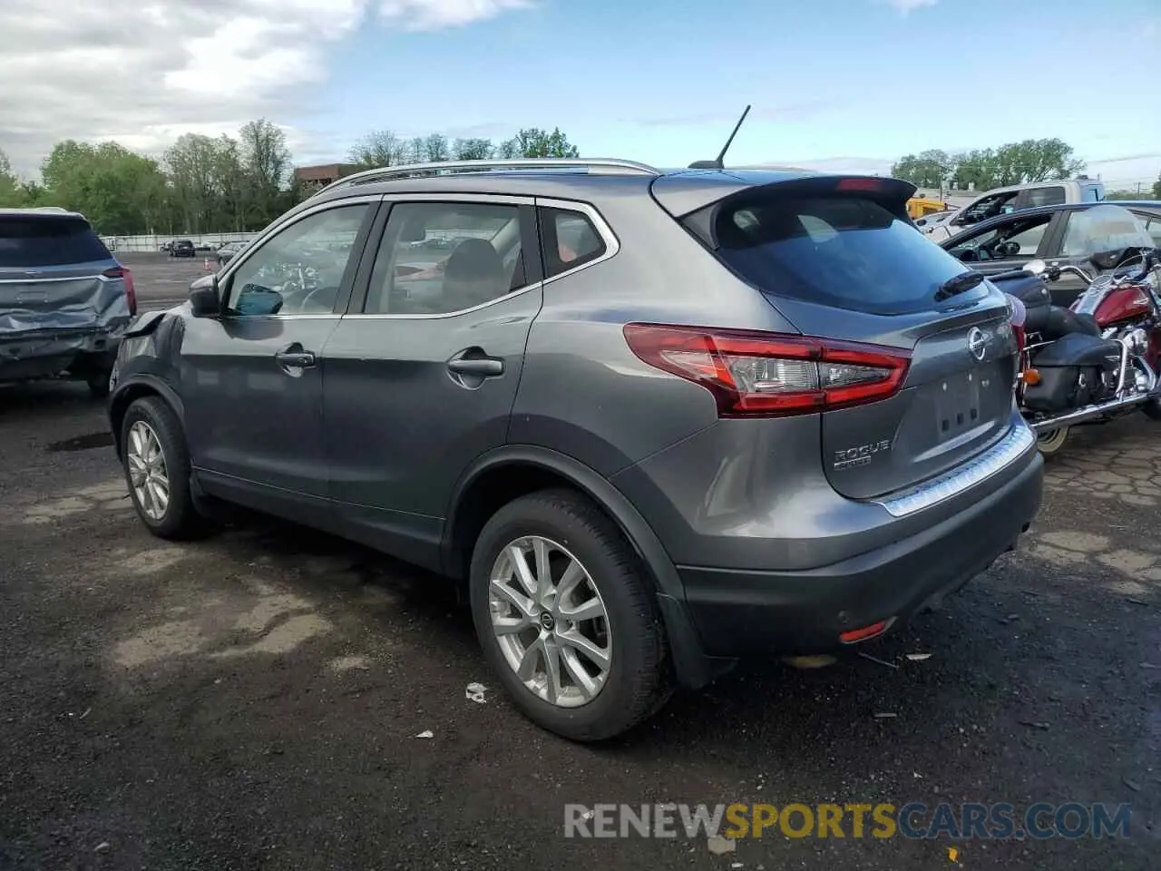 2 fotografías del automóvil dañado JN1BJ1CWXLW652141 NISSAN ROGUE 2020