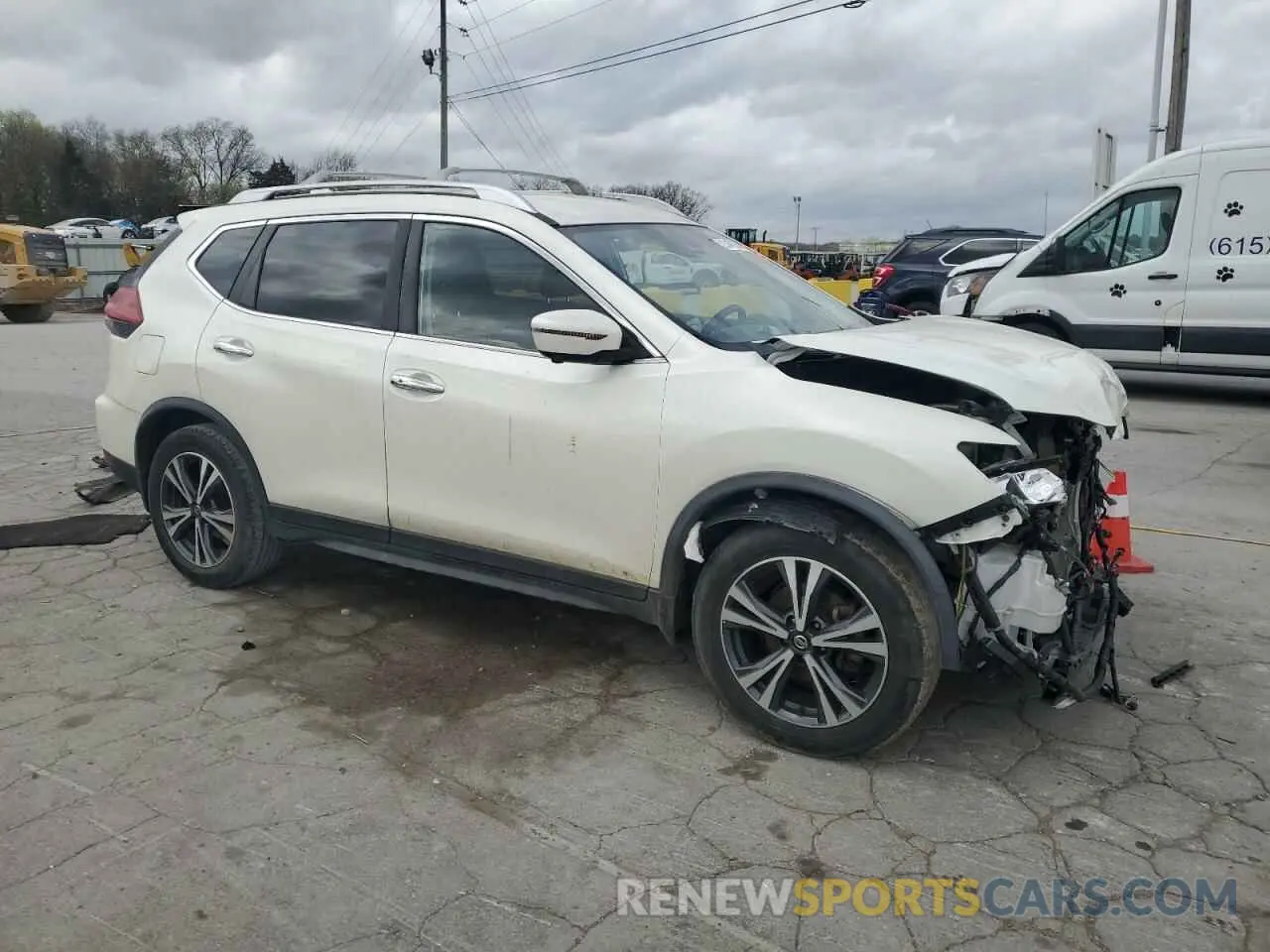 4 fotografías del automóvil dañado JN8AT2MT2LW002186 NISSAN ROGUE 2020