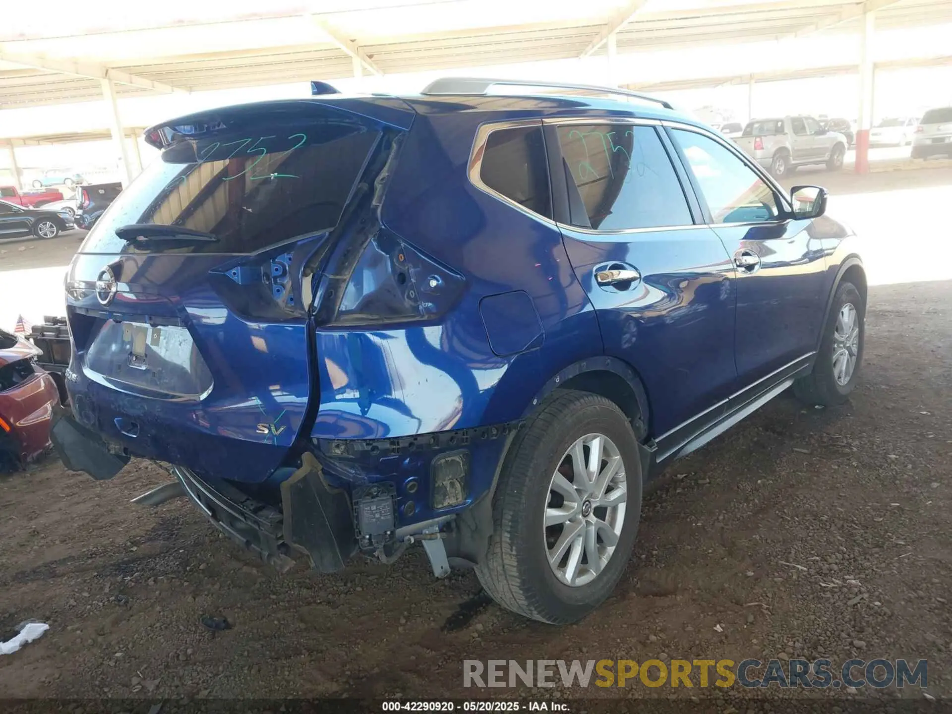 4 fotografías del automóvil dañado JN8AT2MT6LW004541 NISSAN ROGUE 2020