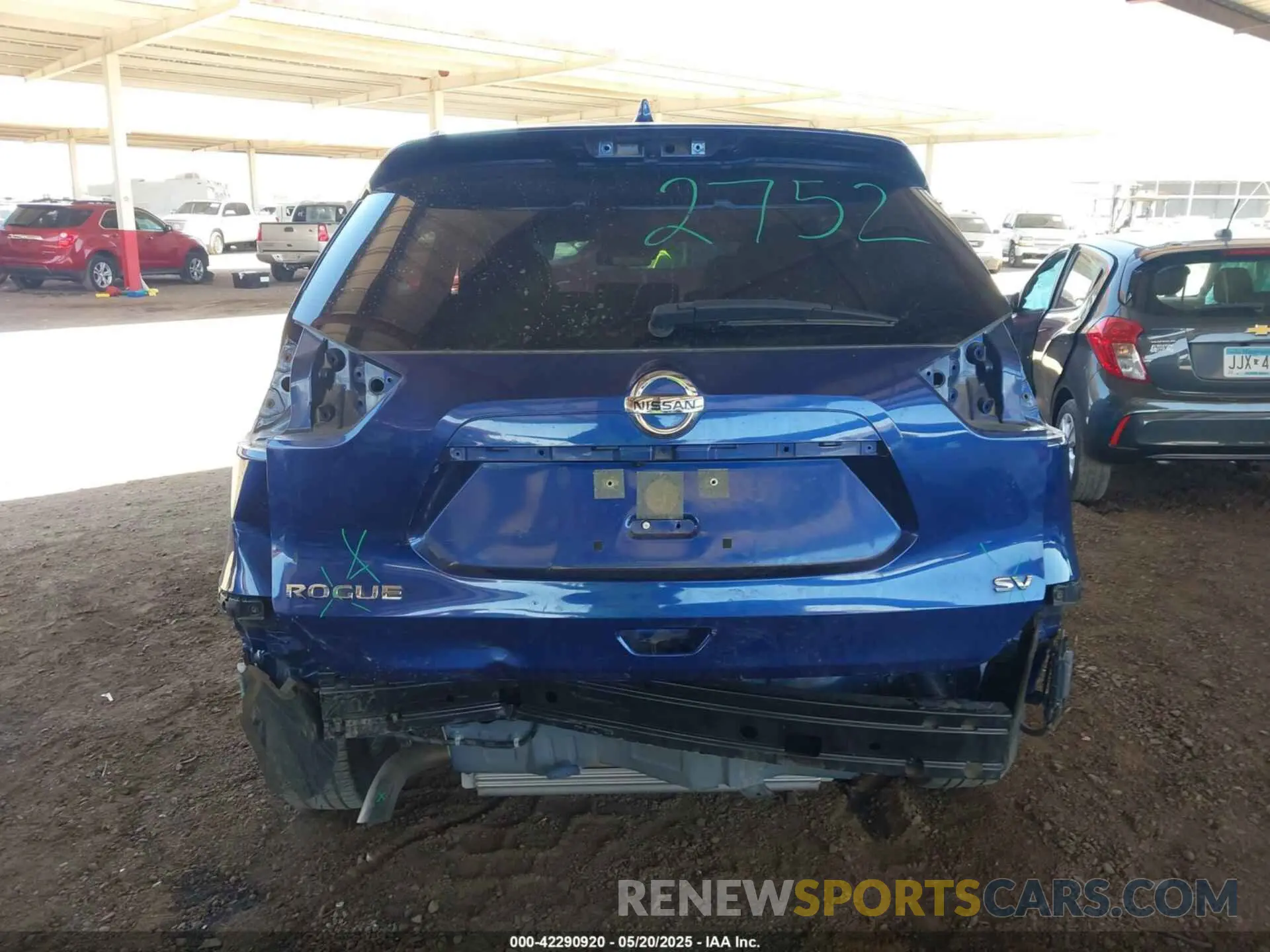 6 fotografías del automóvil dañado JN8AT2MT6LW004541 NISSAN ROGUE 2020