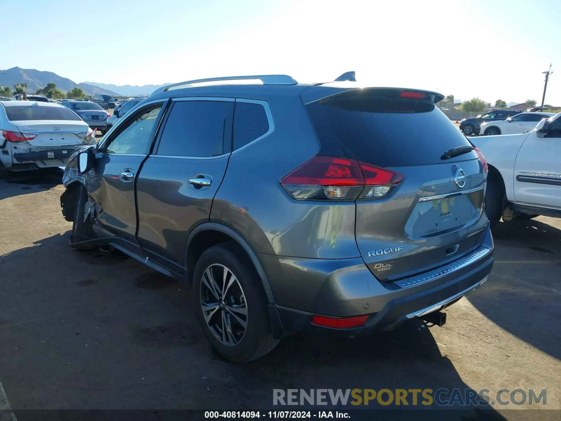 3 fotografías del automóvil dañado JN8AT2MT6LW012204 NISSAN ROGUE 2020
