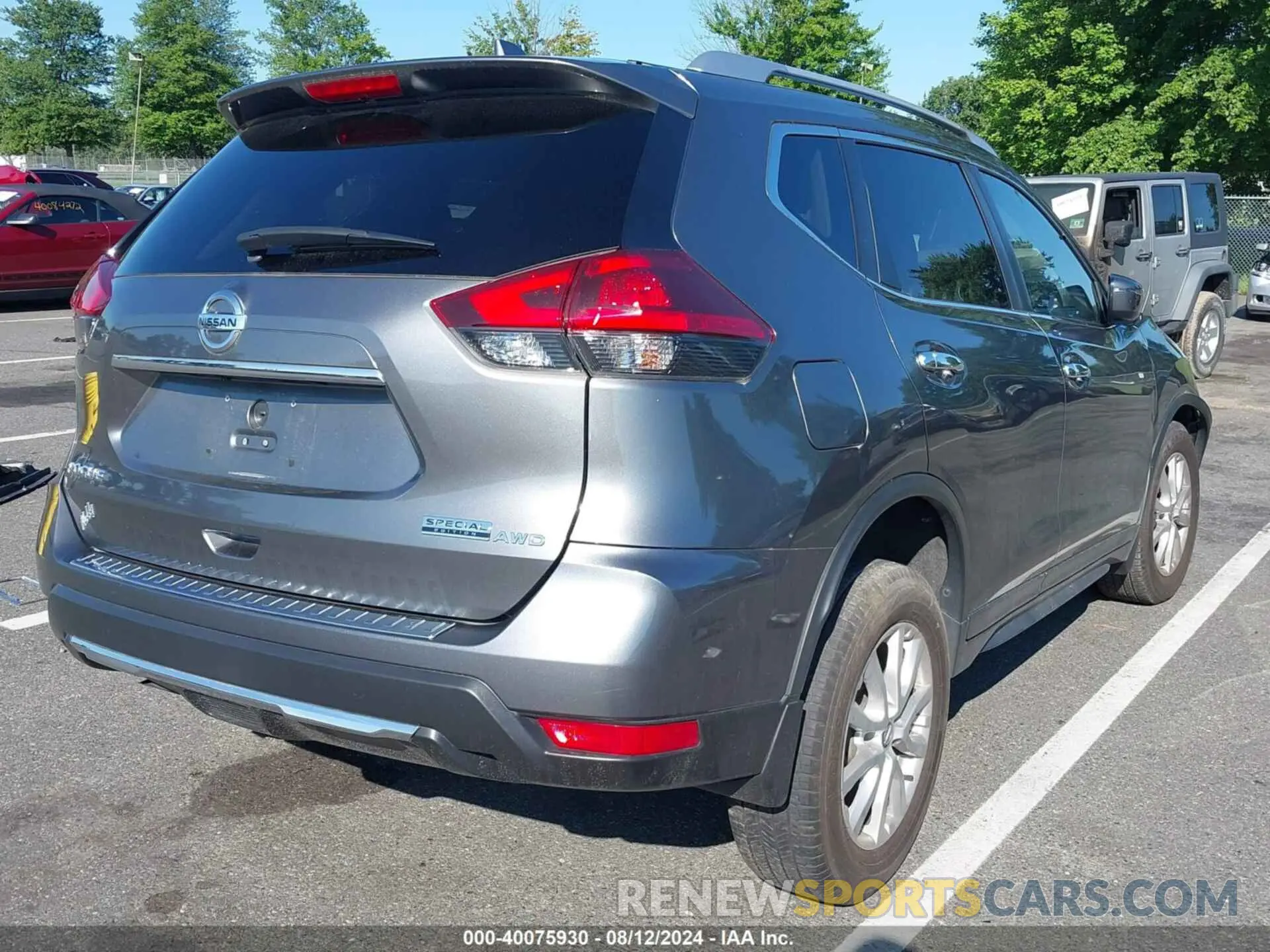 4 fotografías del automóvil dañado JN8AT2MV7LW102219 NISSAN ROGUE 2020