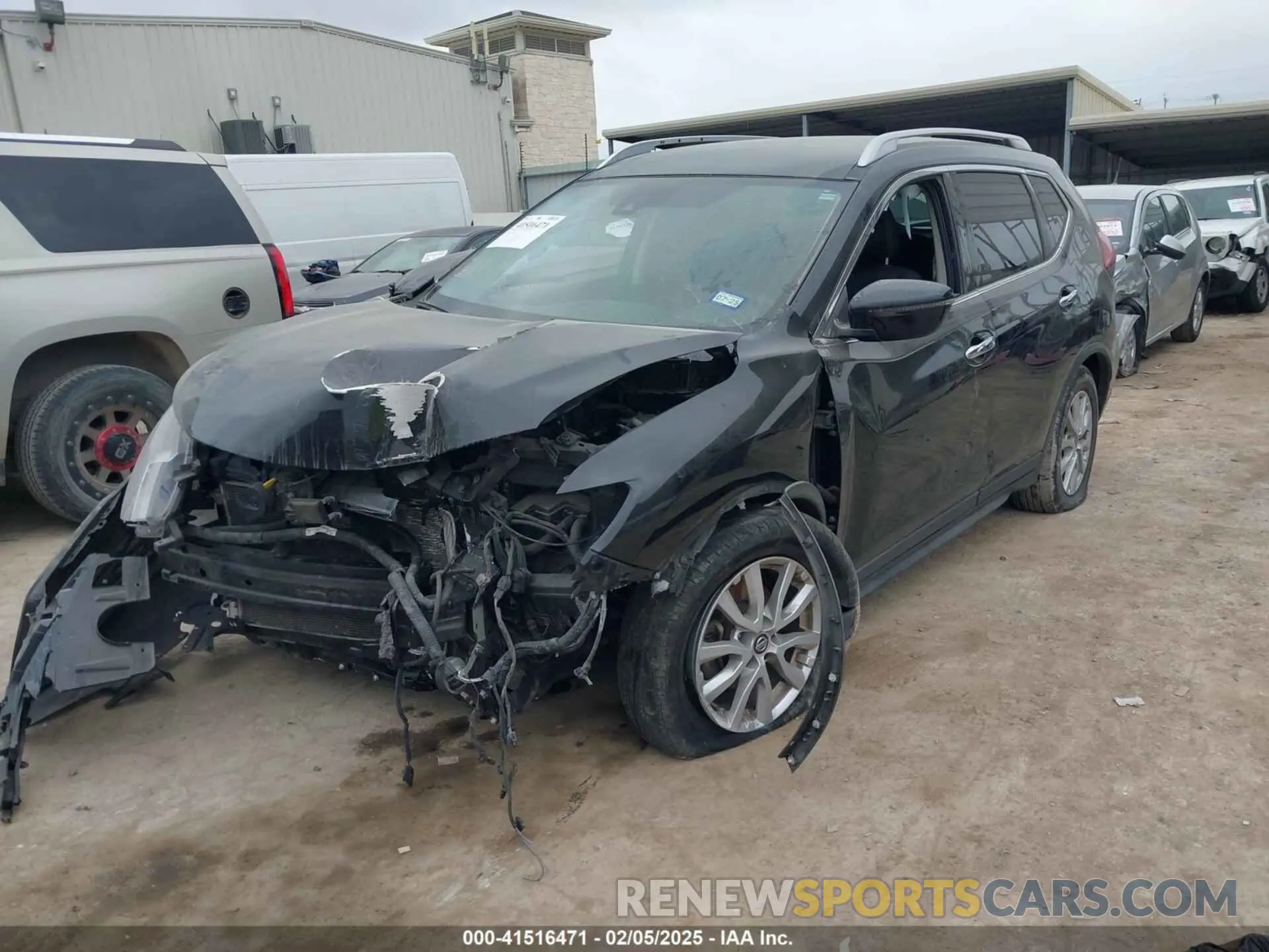 2 fotografías del automóvil dañado KNMAT2MT4LP507667 NISSAN ROGUE 2020
