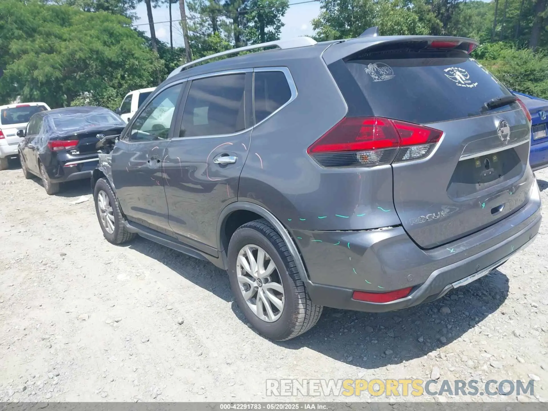 3 fotografías del automóvil dañado KNMAT2MT4LP513551 NISSAN ROGUE 2020