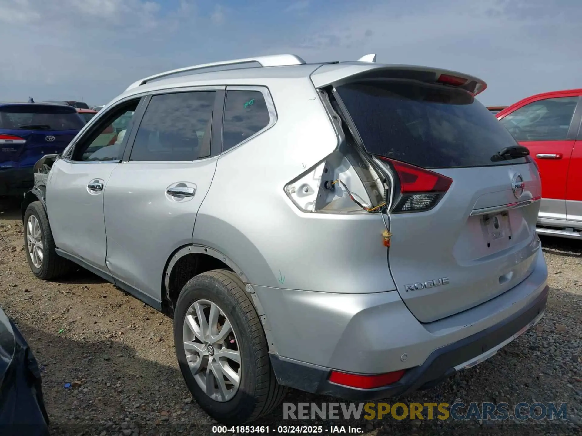 3 fotografías del automóvil dañado KNMAT2MT4LP541690 NISSAN ROGUE 2020
