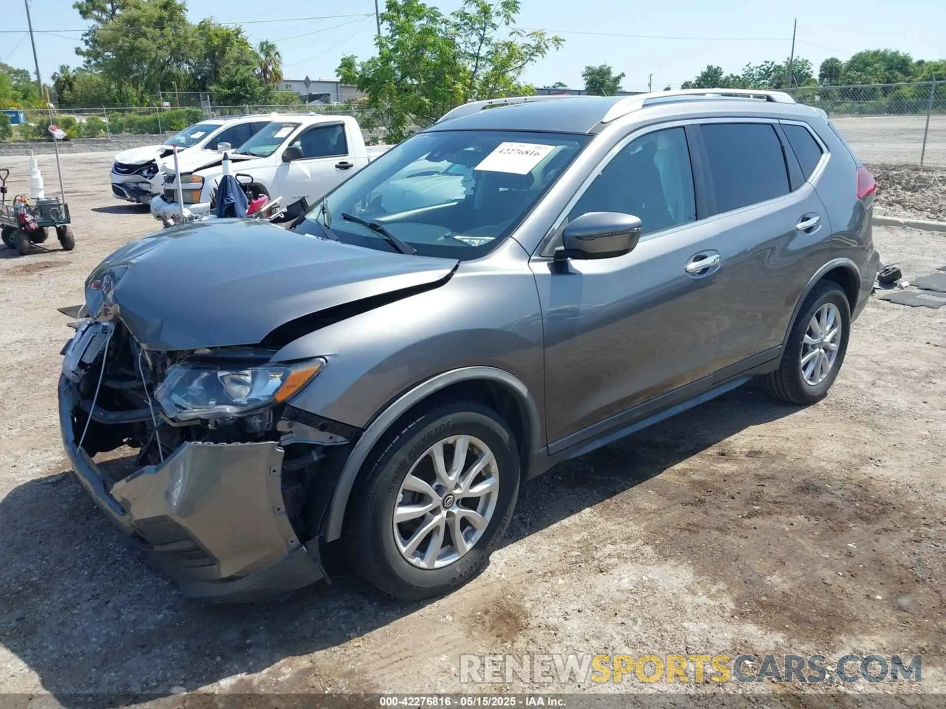 2 fotografías del automóvil dañado KNMAT2MT5LP514174 NISSAN ROGUE 2020