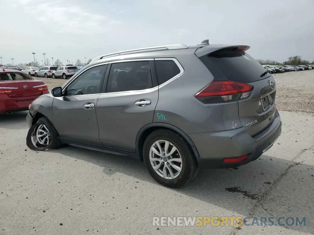 2 fotografías del automóvil dañado KNMAT2MT6LP514765 NISSAN ROGUE 2020