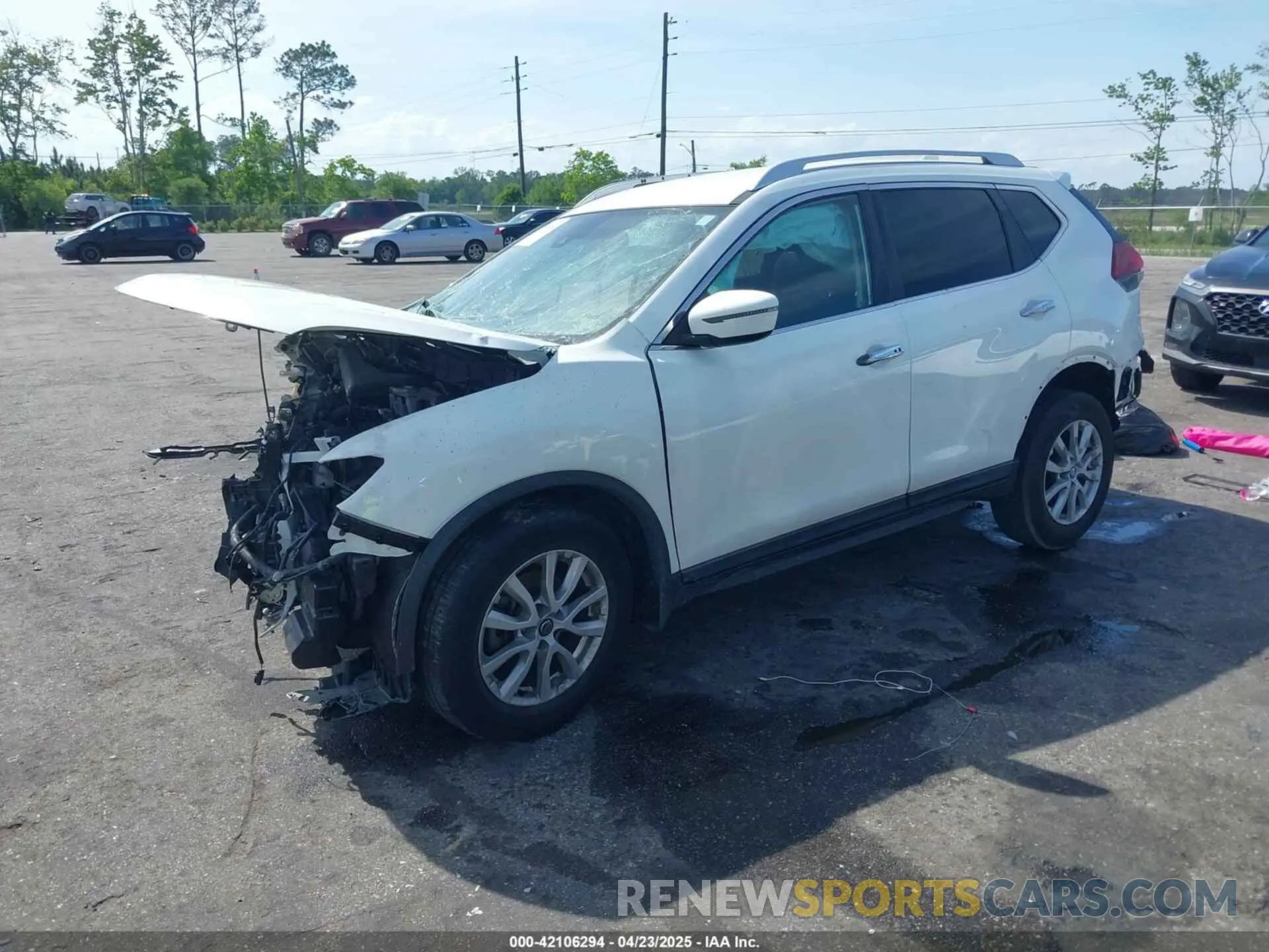 2 fotografías del automóvil dañado KNMAT2MT8LP524584 NISSAN ROGUE 2020