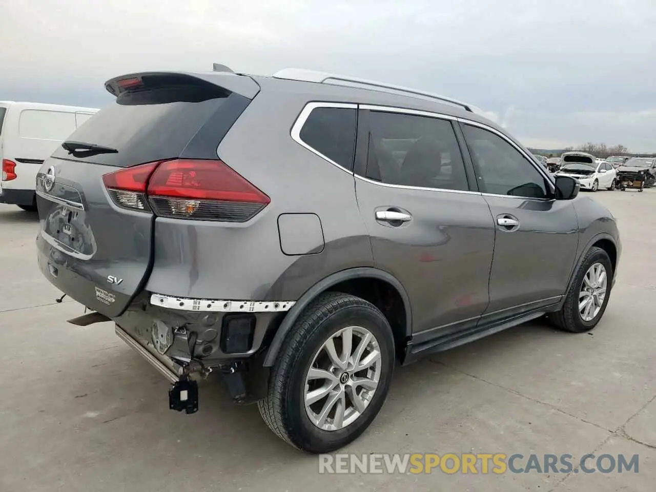 3 fotografías del automóvil dañado KNMAT2MT8LP526206 NISSAN ROGUE 2020
