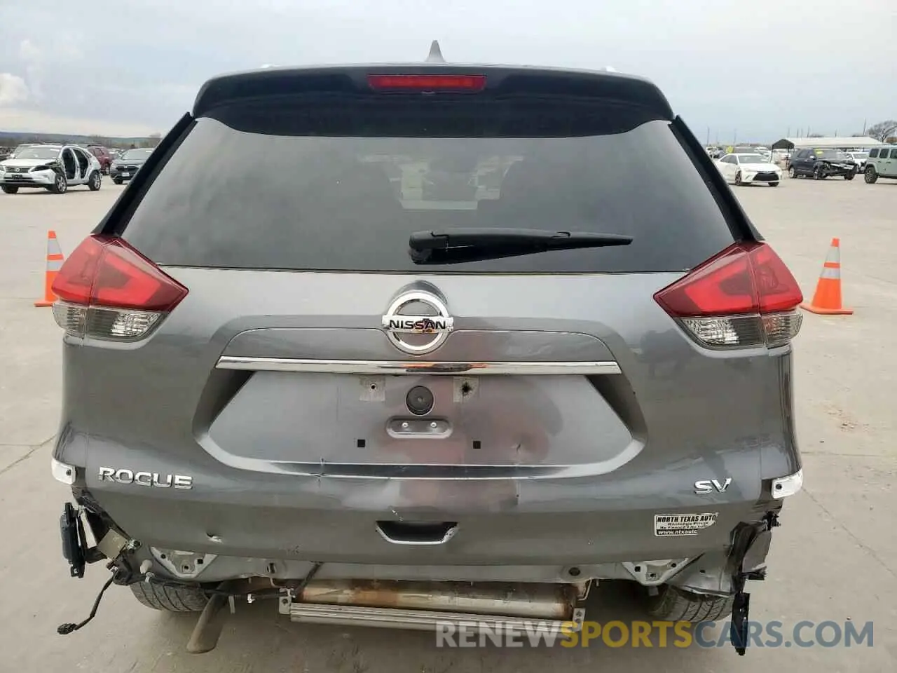 6 fotografías del automóvil dañado KNMAT2MT8LP526206 NISSAN ROGUE 2020