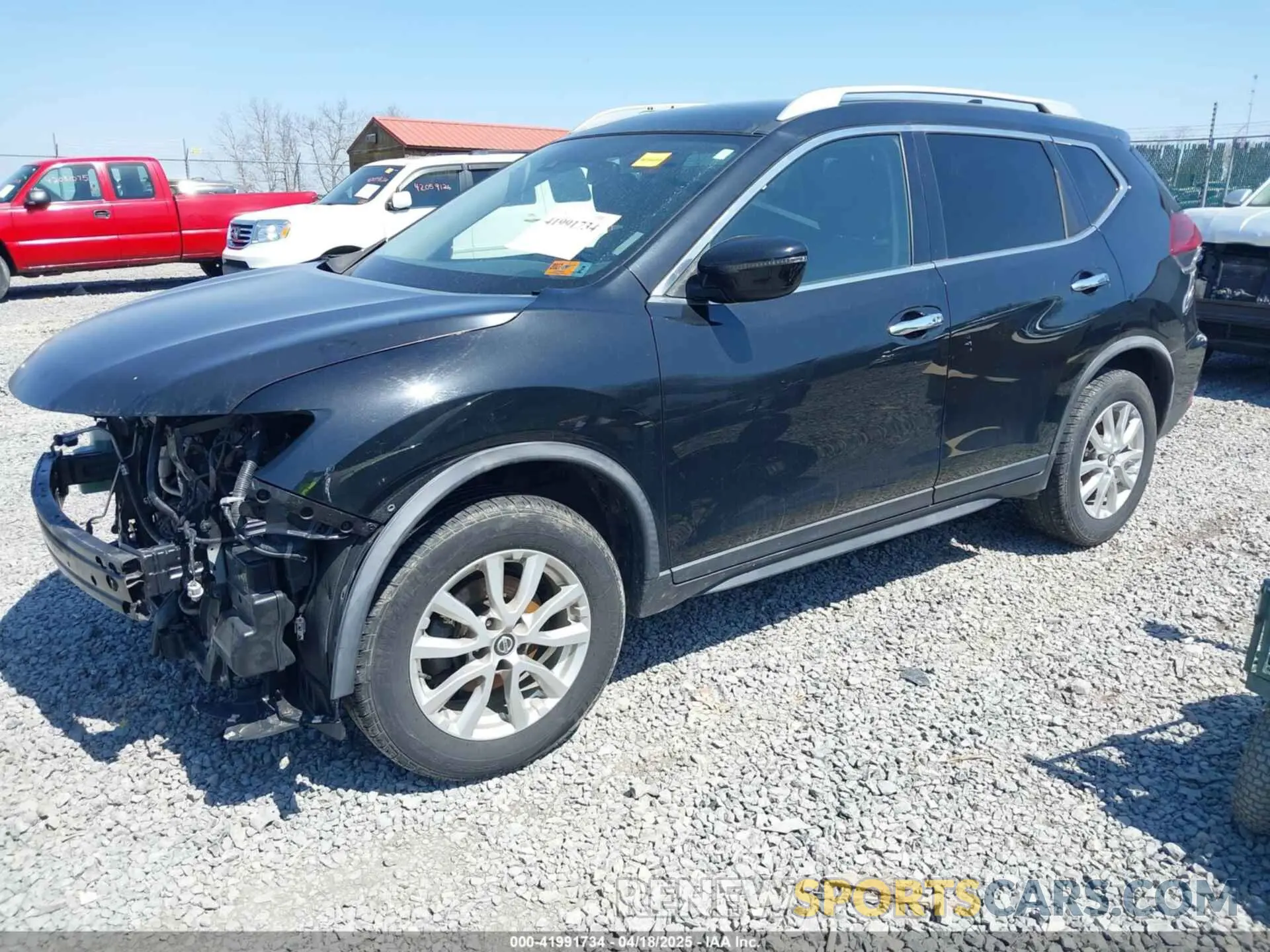 2 fotografías del automóvil dañado KNMAT2MV1LP513590 NISSAN ROGUE 2020