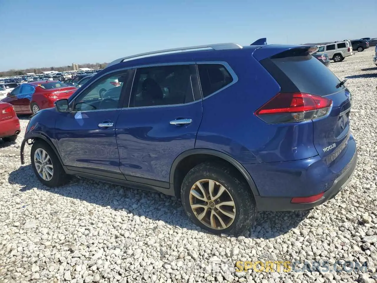 2 fotografías del automóvil dañado KNMAT2MV2LP525568 NISSAN ROGUE 2020