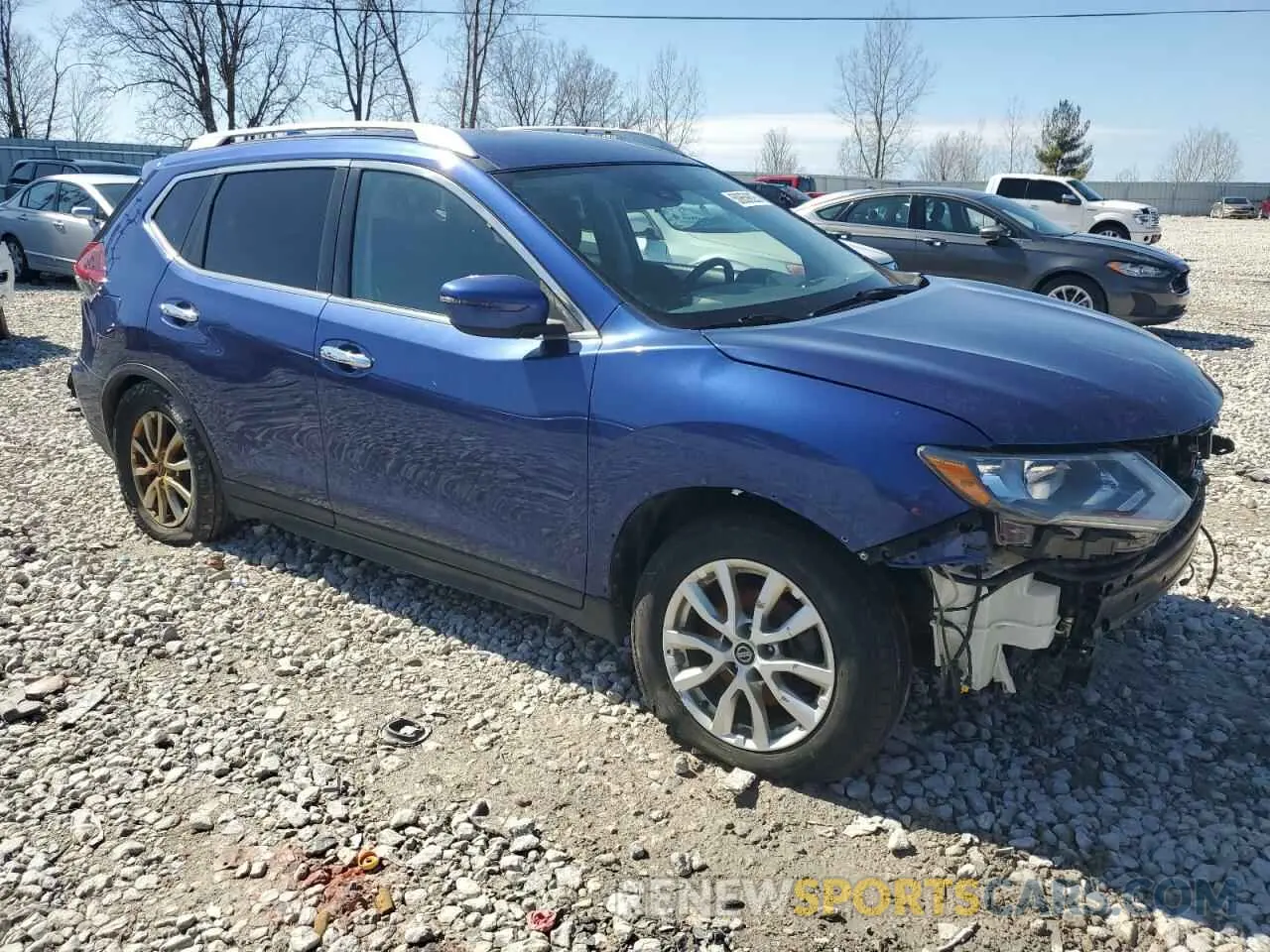 4 fotografías del automóvil dañado KNMAT2MV2LP525568 NISSAN ROGUE 2020