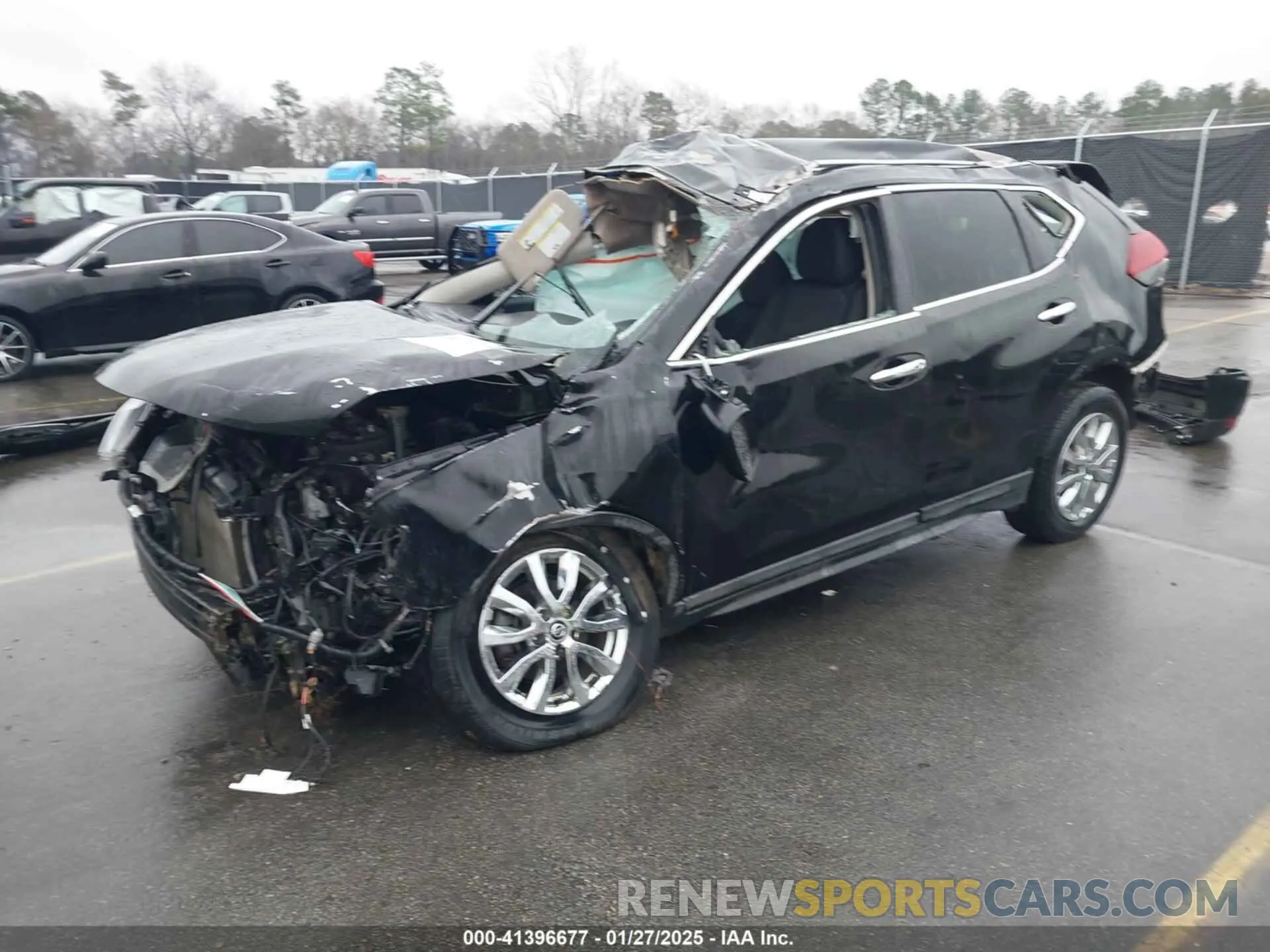 2 fotografías del automóvil dañado KNMAT2MV6LP512970 NISSAN ROGUE 2020