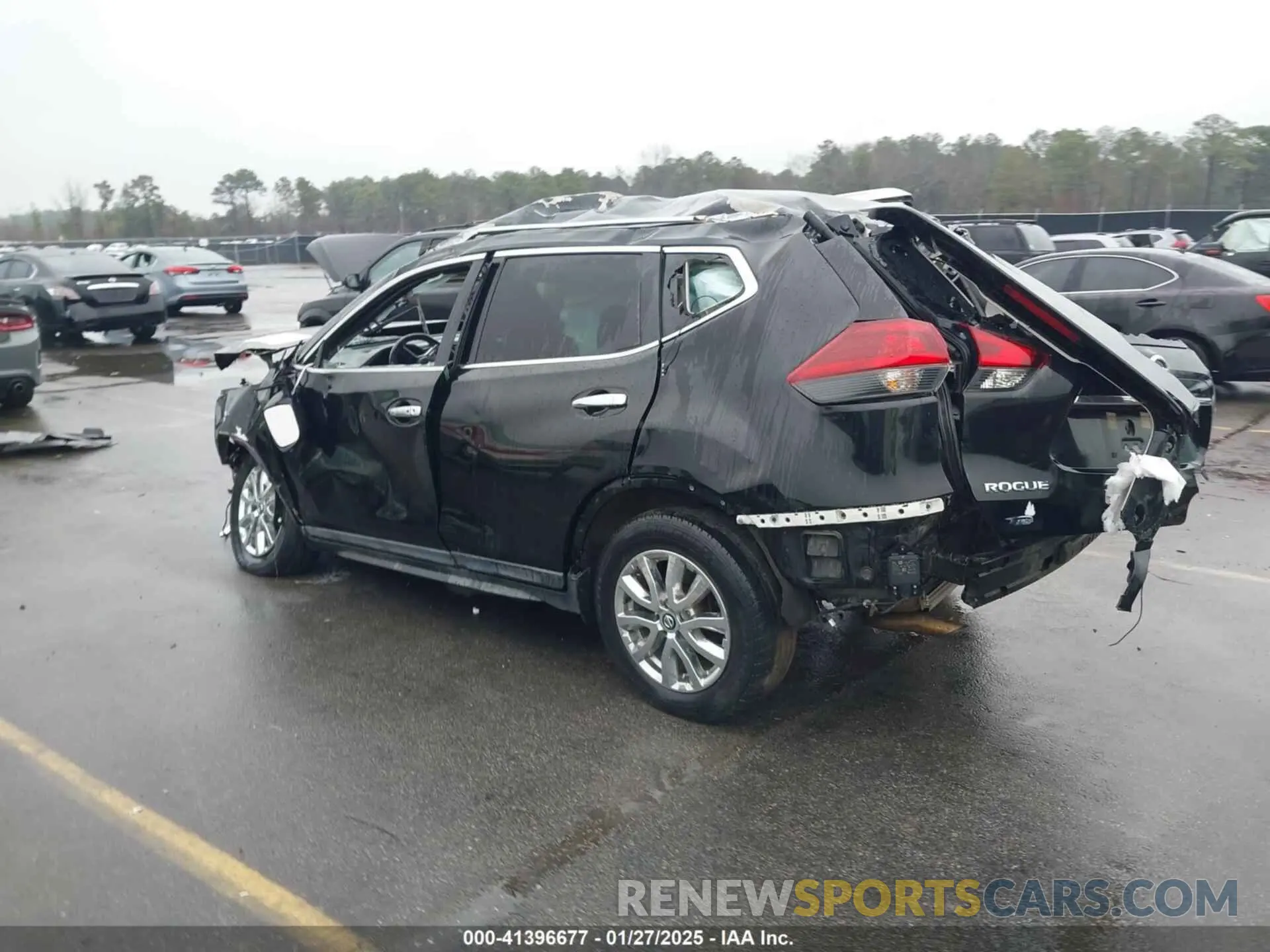 3 fotografías del automóvil dañado KNMAT2MV6LP512970 NISSAN ROGUE 2020