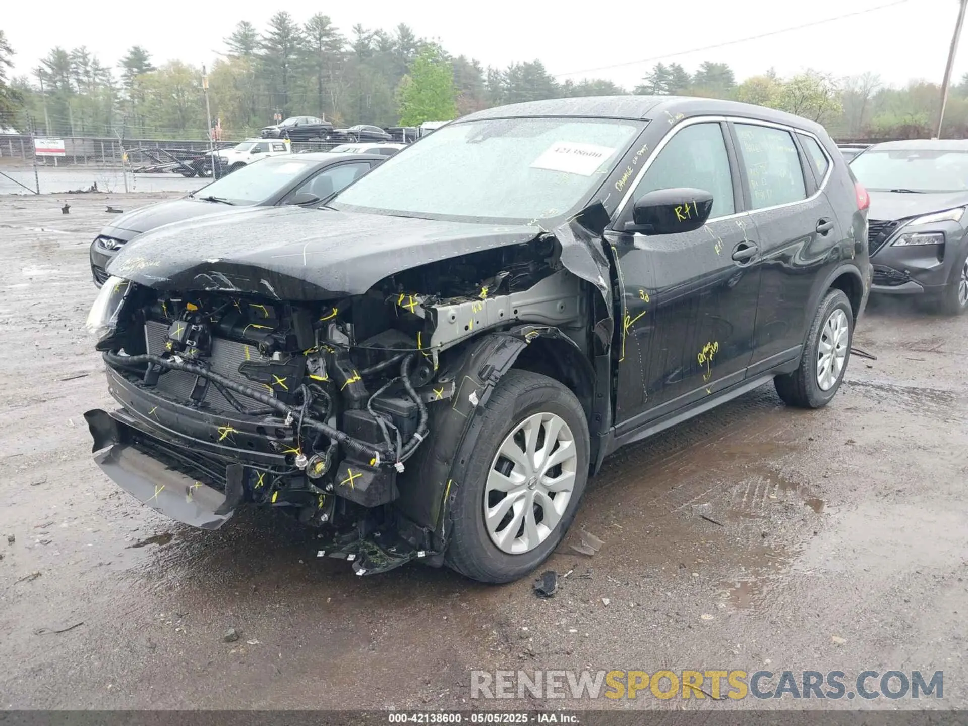 2 fotografías del automóvil dañado KNMAT2MV6LP521913 NISSAN ROGUE 2020