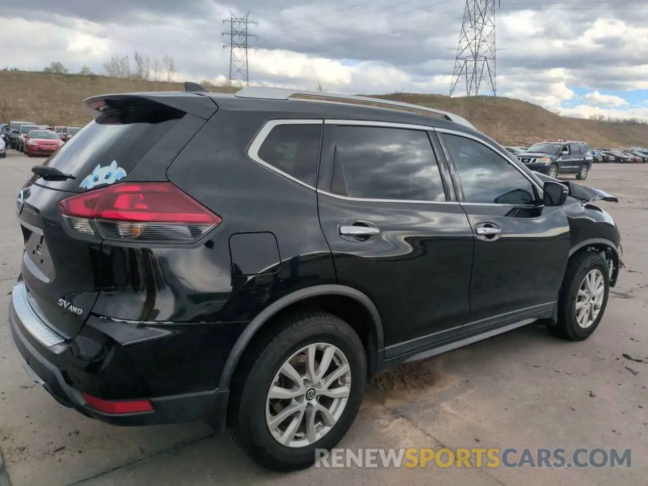 3 fotografías del automóvil dañado KNMAT2MV7LP511150 NISSAN ROGUE 2020