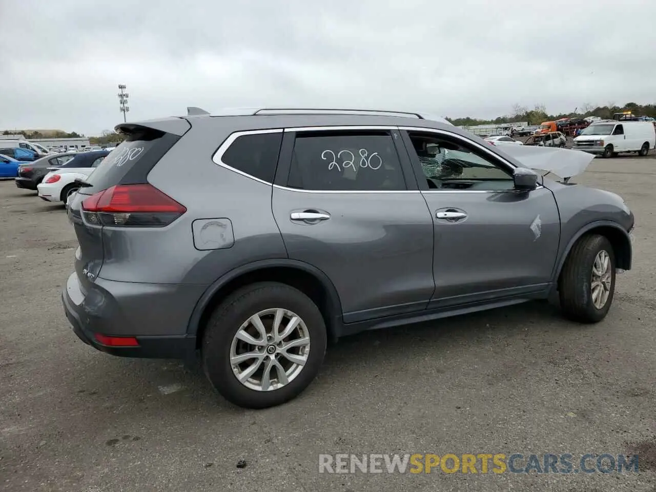 3 fotografías del automóvil dañado KNMAT2MV7LP528966 NISSAN ROGUE 2020