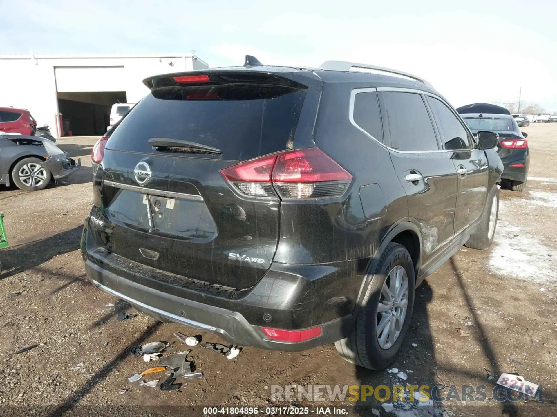 4 fotografías del automóvil dañado KNMAT2MVXLP540531 NISSAN ROGUE 2020