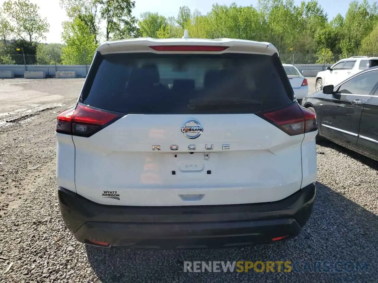 6 fotografías del automóvil dañado 5N1AT3AA0MC779985 NISSAN ROGUE 2021