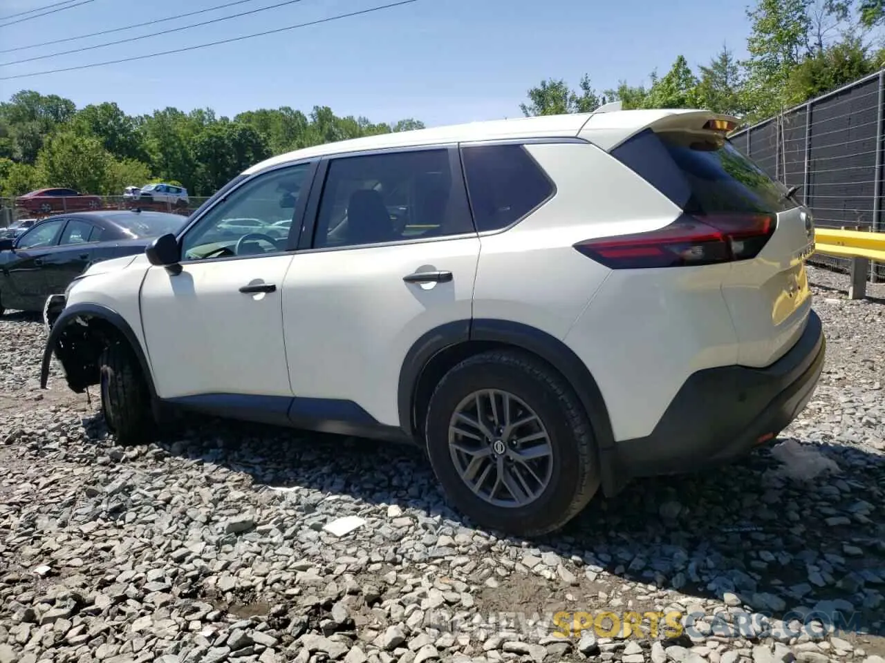 2 fotografías del automóvil dañado 5N1AT3AA1MC687493 NISSAN ROGUE 2021