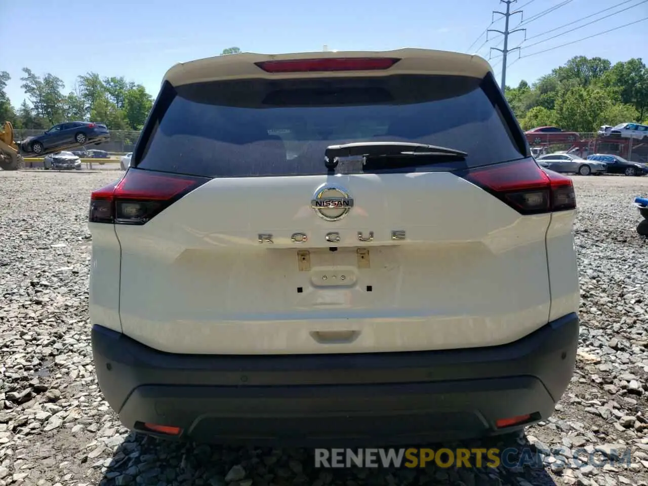 6 fotografías del automóvil dañado 5N1AT3AA1MC687493 NISSAN ROGUE 2021