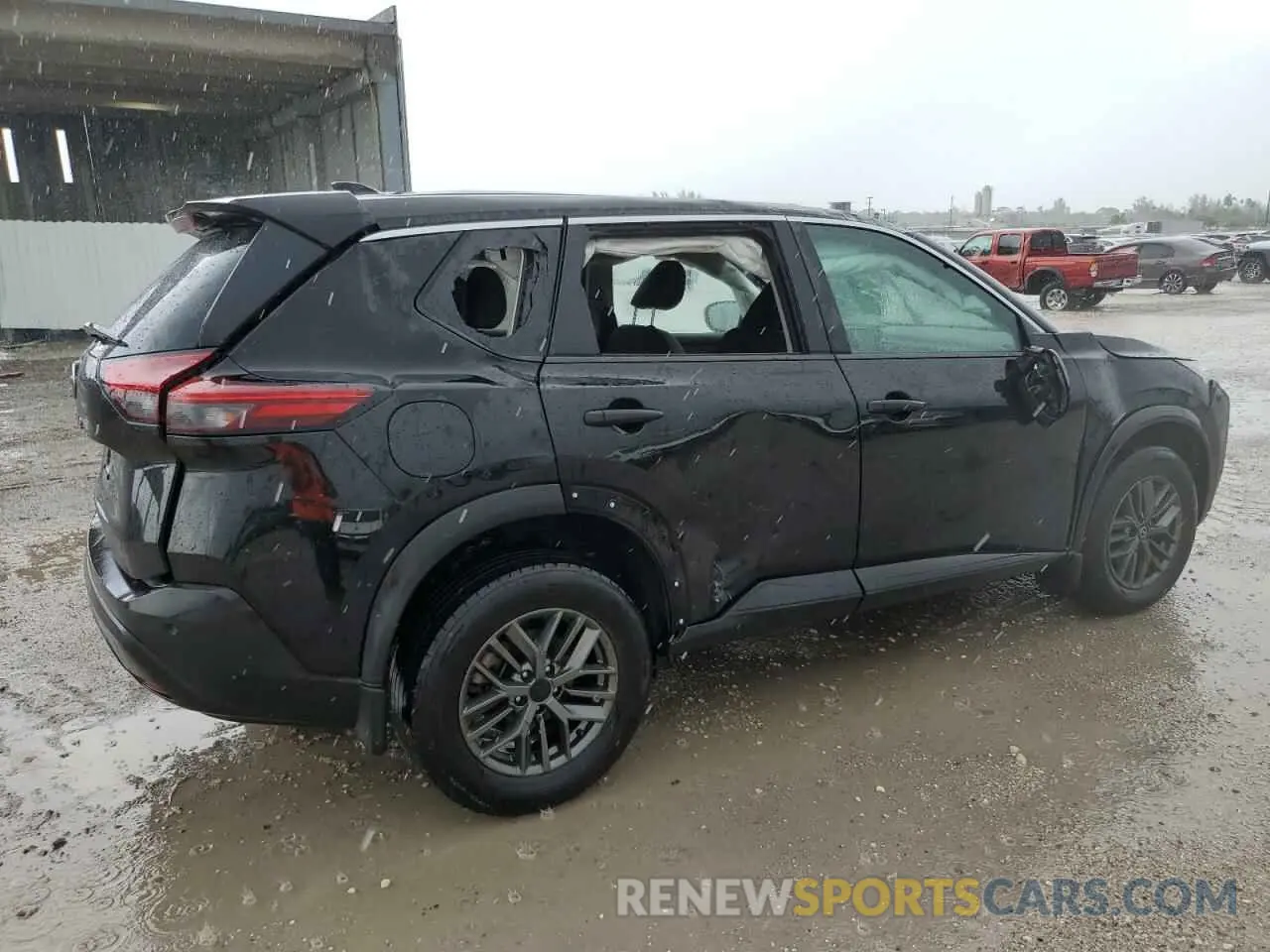 3 fotografías del automóvil dañado 5N1AT3AA2MC761620 NISSAN ROGUE 2021