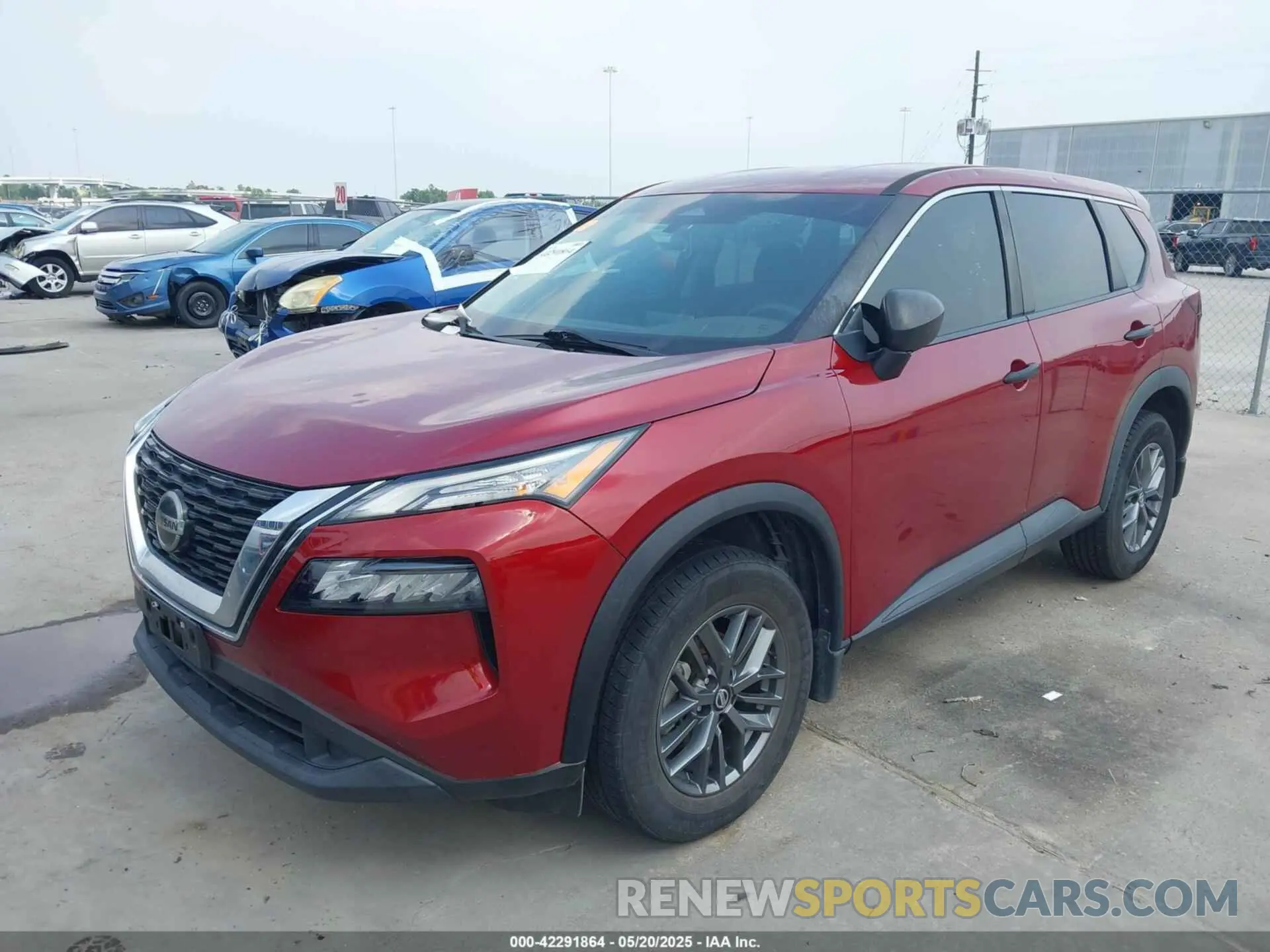 2 fotografías del automóvil dañado 5N1AT3AA2MC805714 NISSAN ROGUE 2021