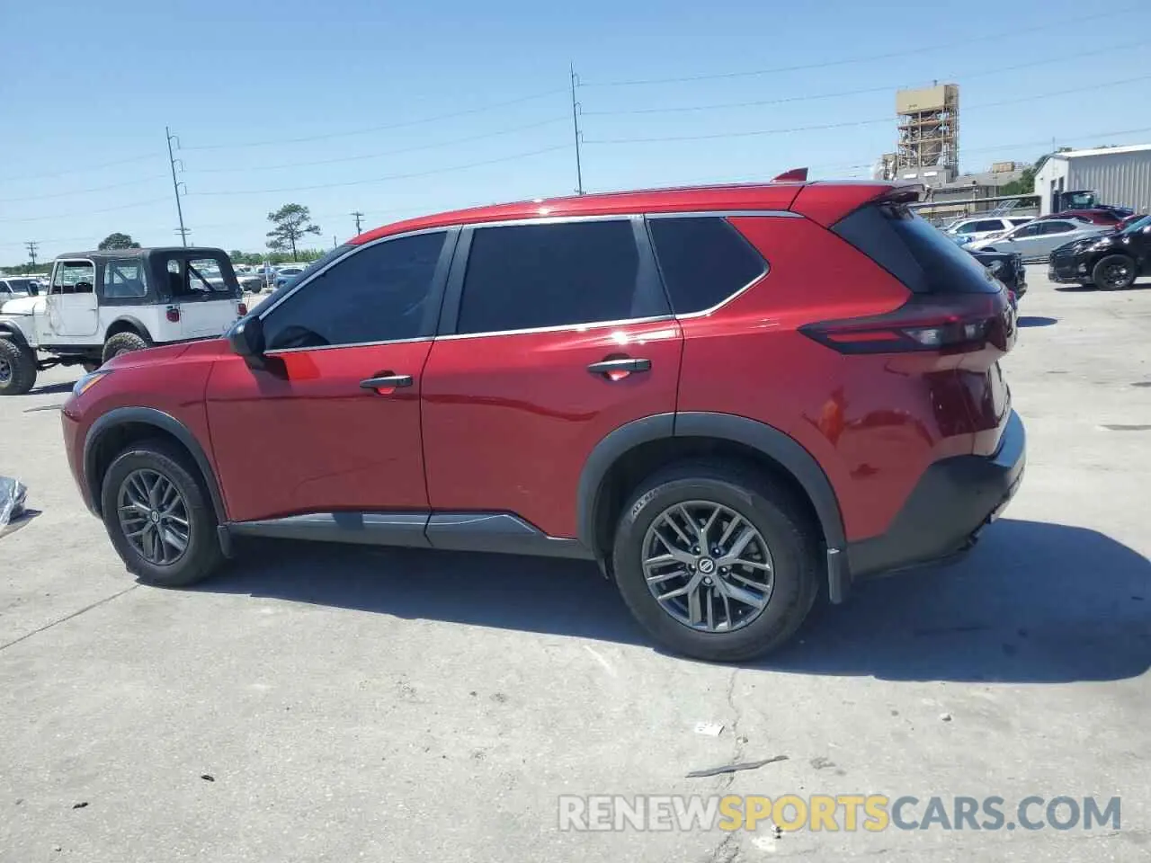 2 fotografías del automóvil dañado 5N1AT3AA6MC820474 NISSAN ROGUE 2021