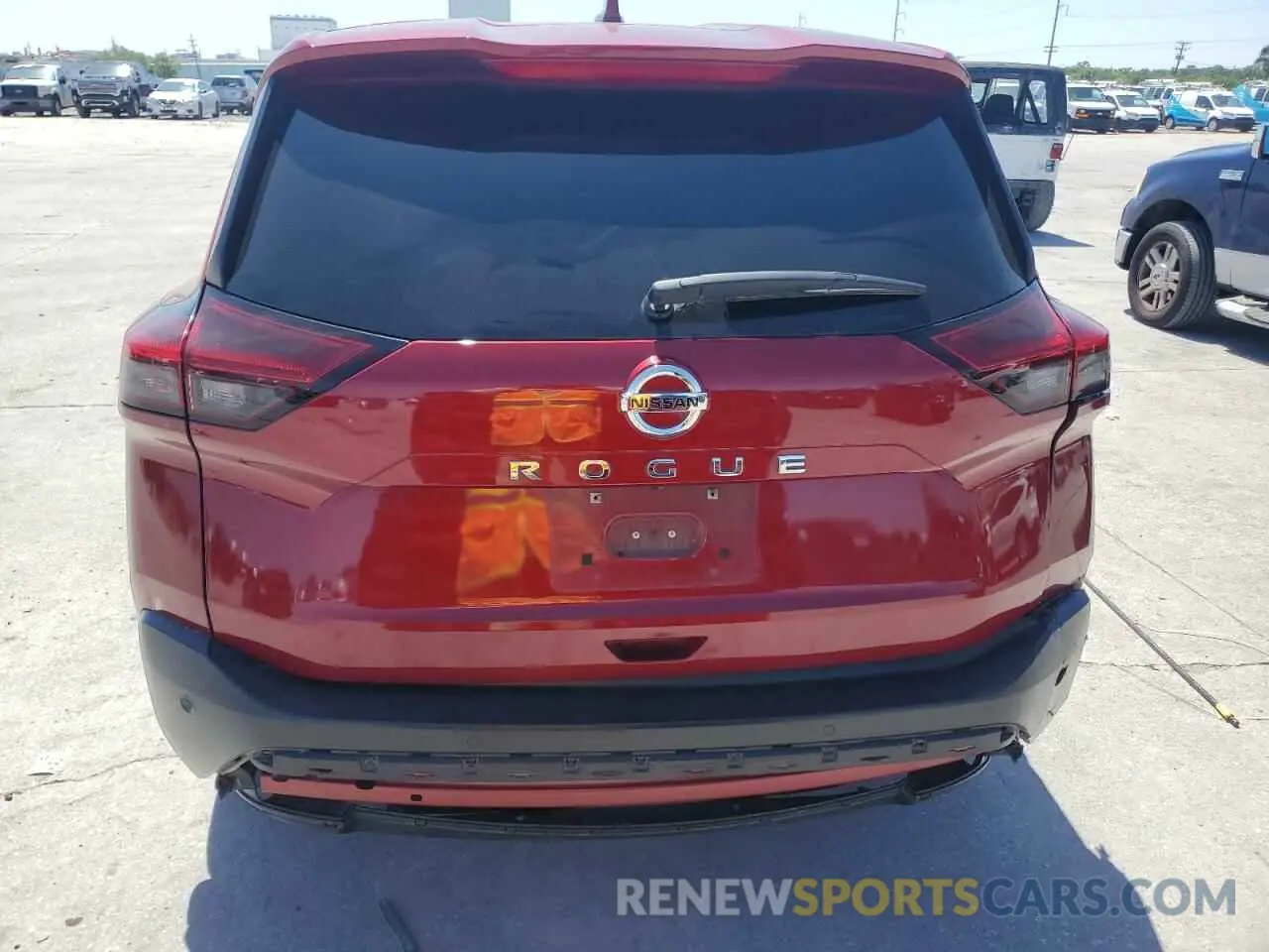 6 fotografías del automóvil dañado 5N1AT3AA6MC820474 NISSAN ROGUE 2021