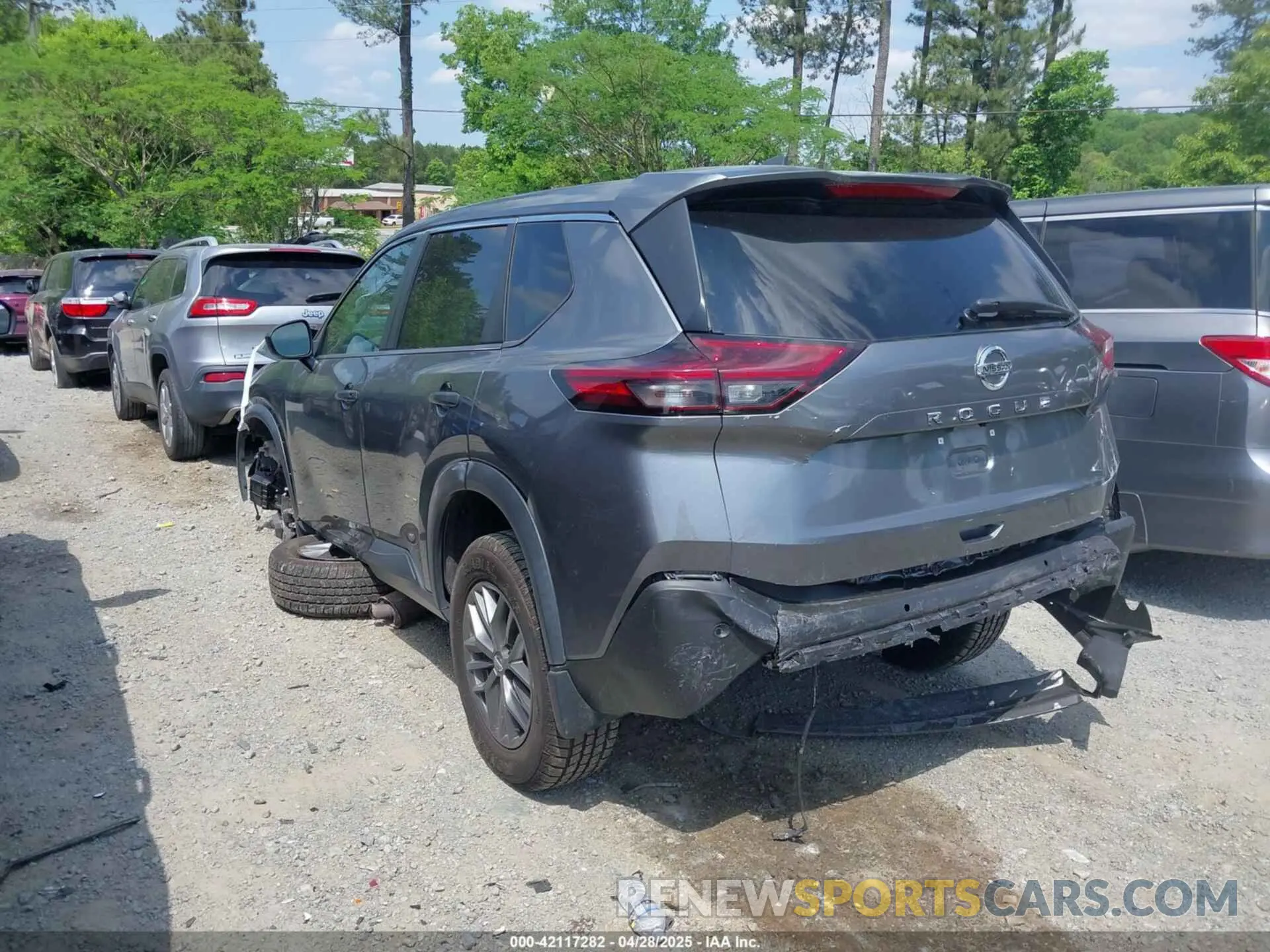 3 fotografías del automóvil dañado 5N1AT3AAXMC801894 NISSAN ROGUE 2021