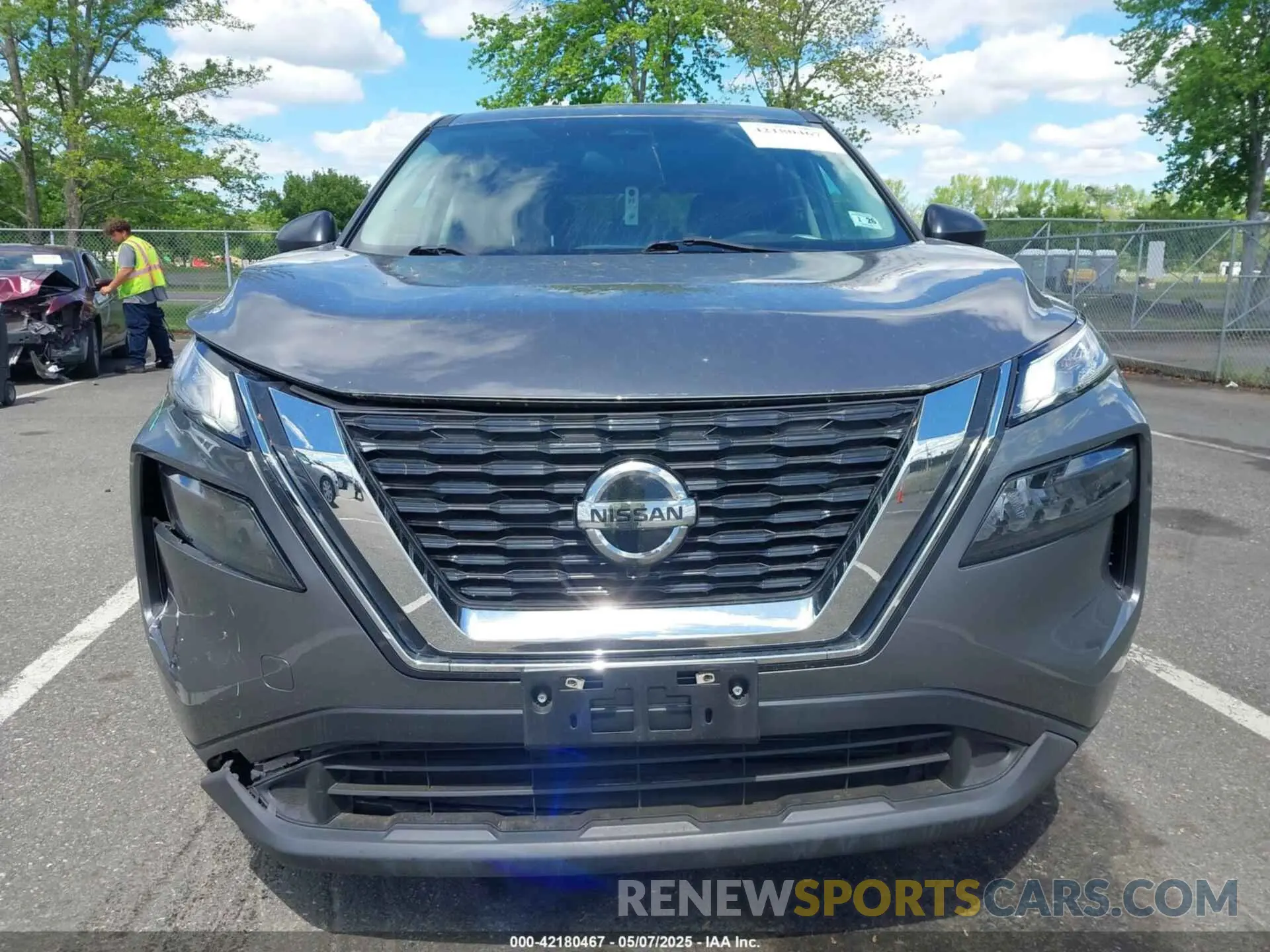 12 fotografías del automóvil dañado 5N1AT3AB2MC688421 NISSAN ROGUE 2021
