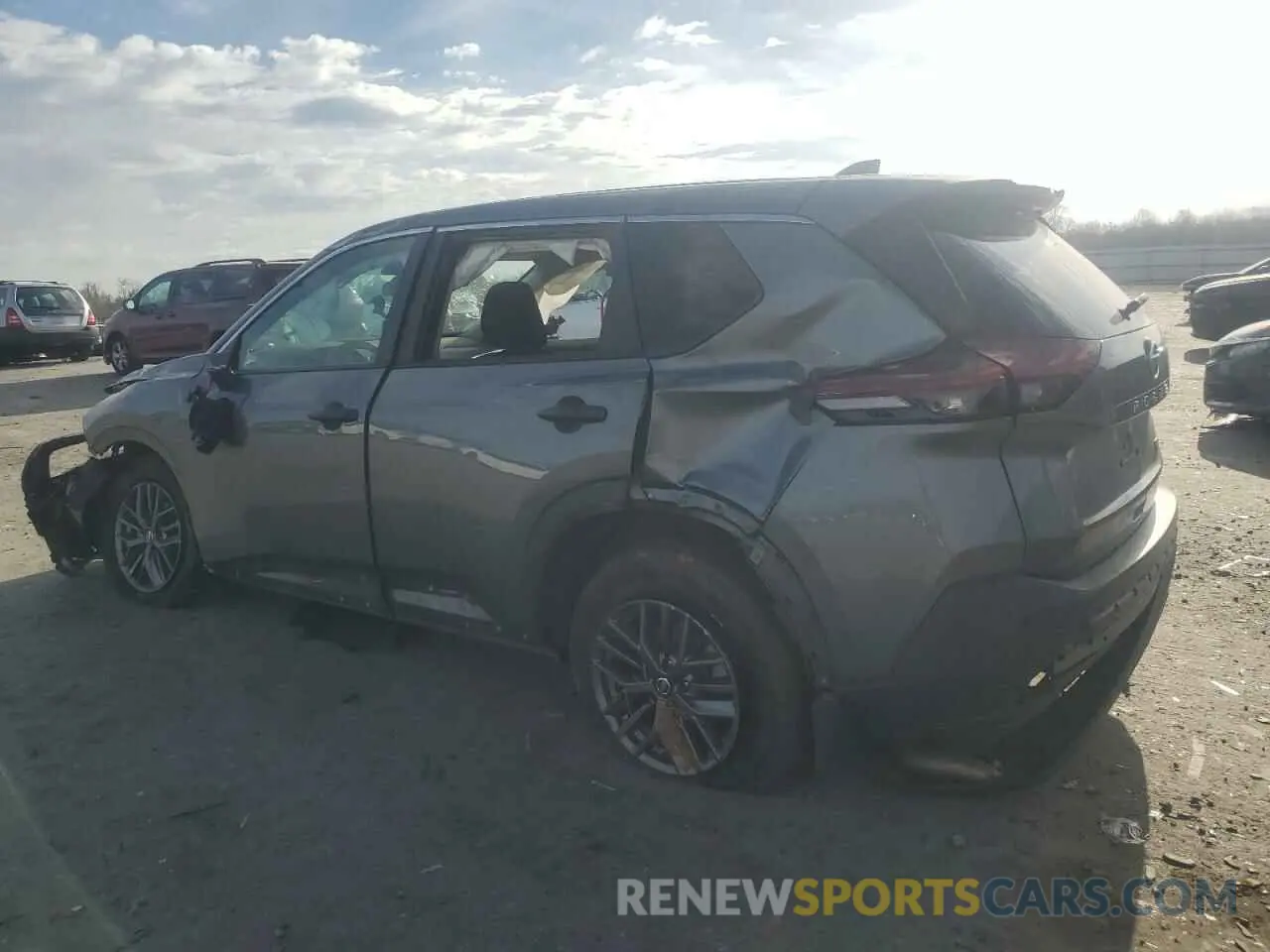 2 fotografías del automóvil dañado 5N1AT3AB2MC841248 NISSAN ROGUE 2021